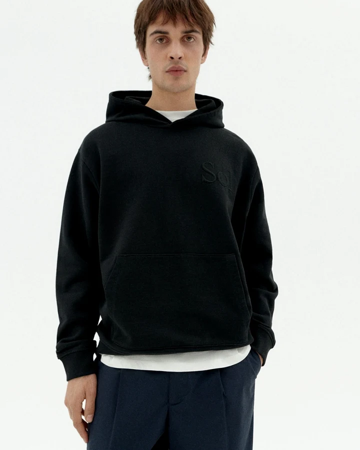 Thinking MU Herren vegan Hoodie Simon Schwarz