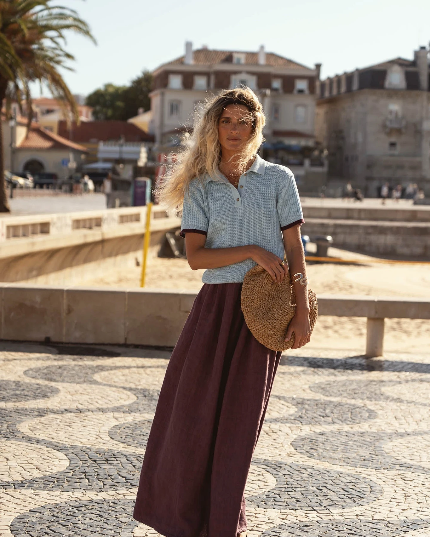 Näz Damen vegan Rock Freya Aubergine – Ansicht 2