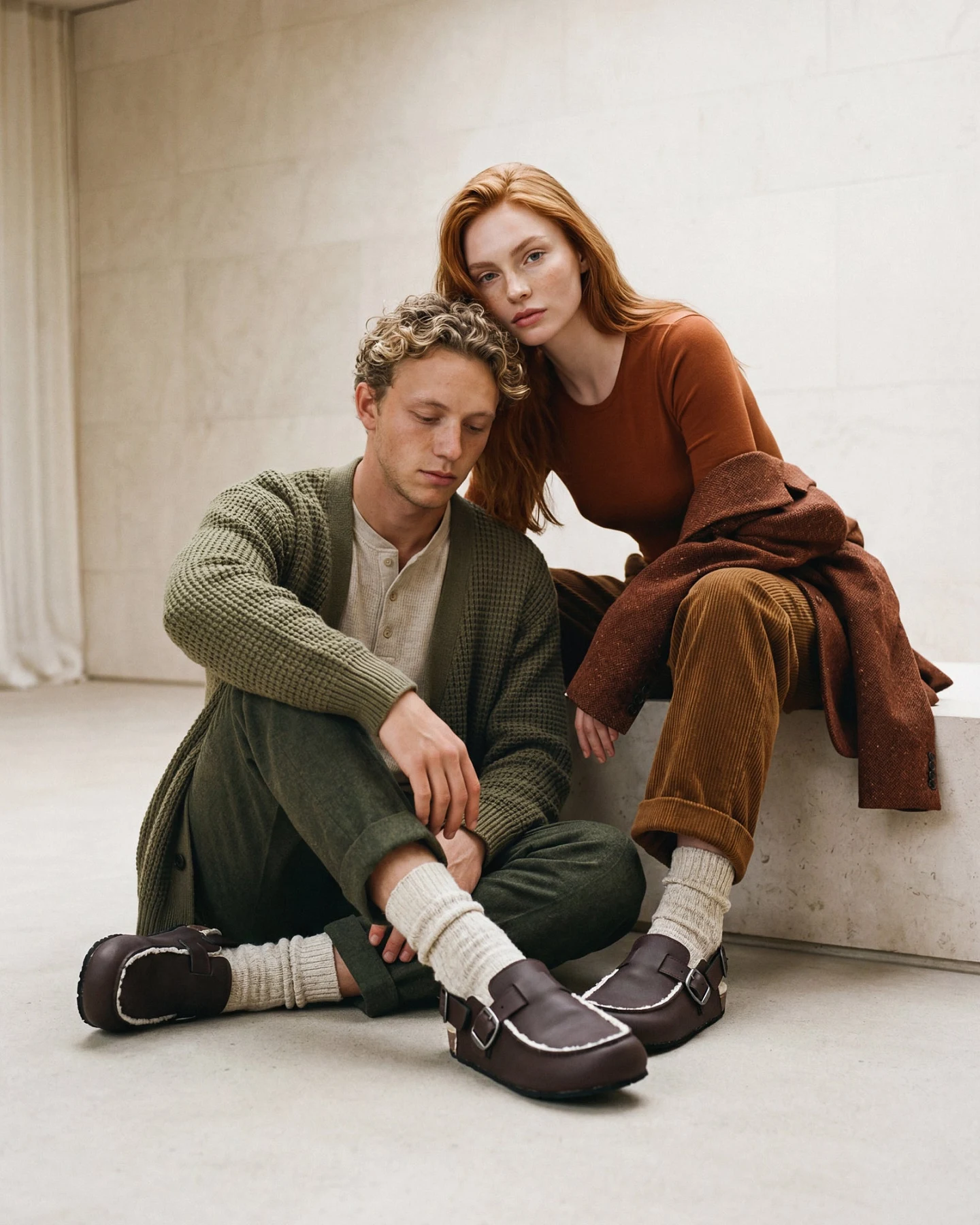 NAE Herren vegan Clogs Medan Braun – Ansicht 2