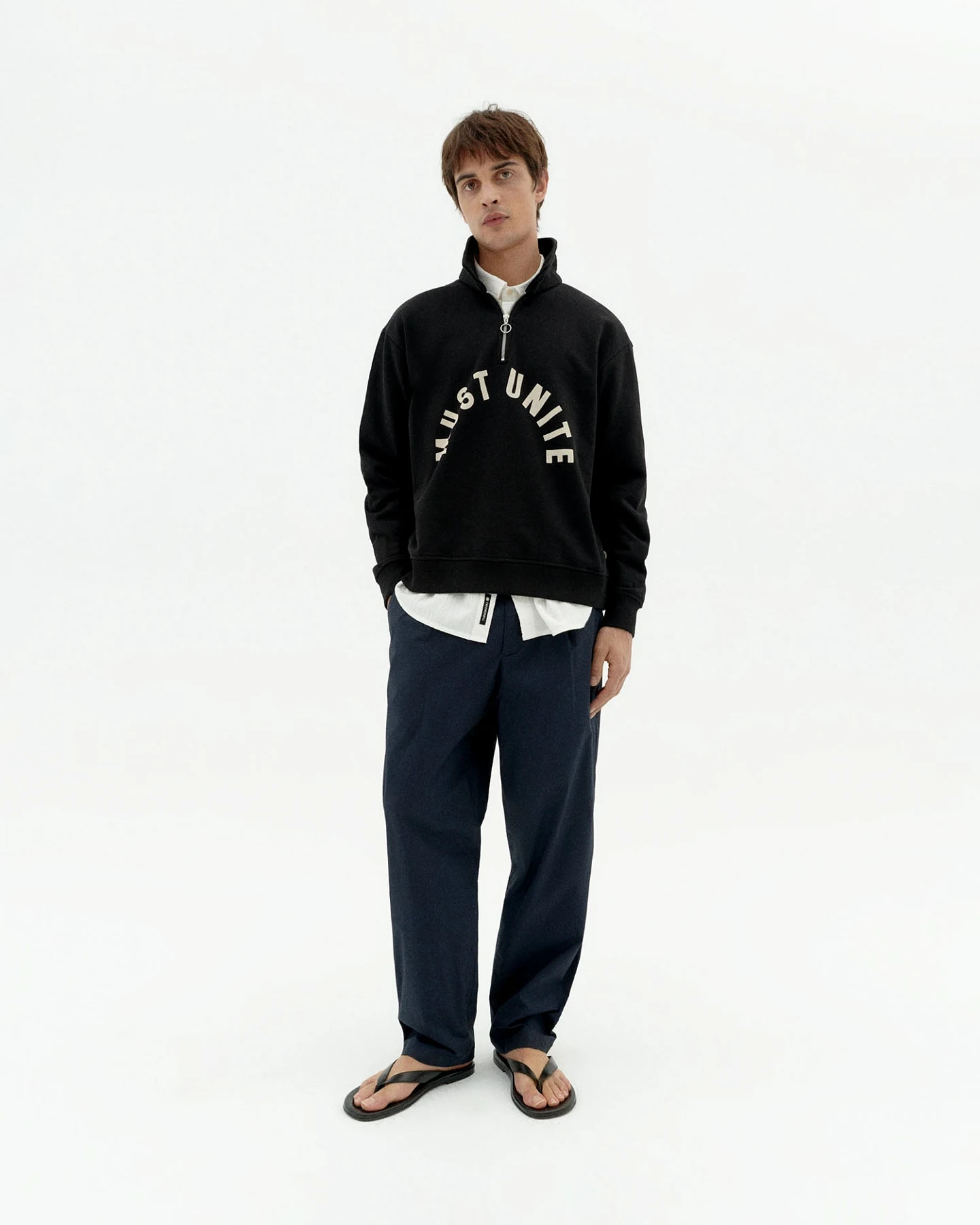 Thinking MU Herren vegan Sweatshirt Must Unite Gallagher Schwarz – Ansicht 2