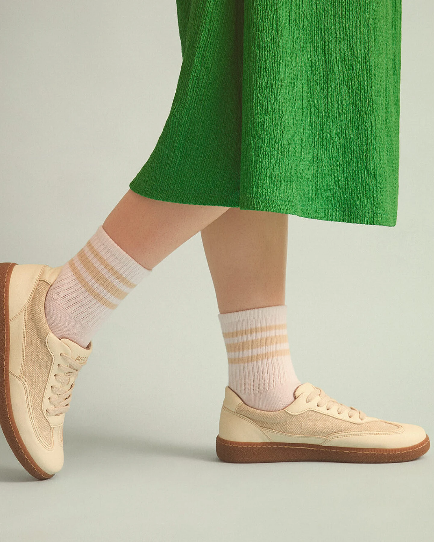 AGAZI Damen vegan Sneaker Nomad Sun Beige – Ansicht 2