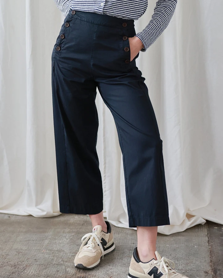 TWOTHIRDS Damen vegan Hose Ulva Dark Navy