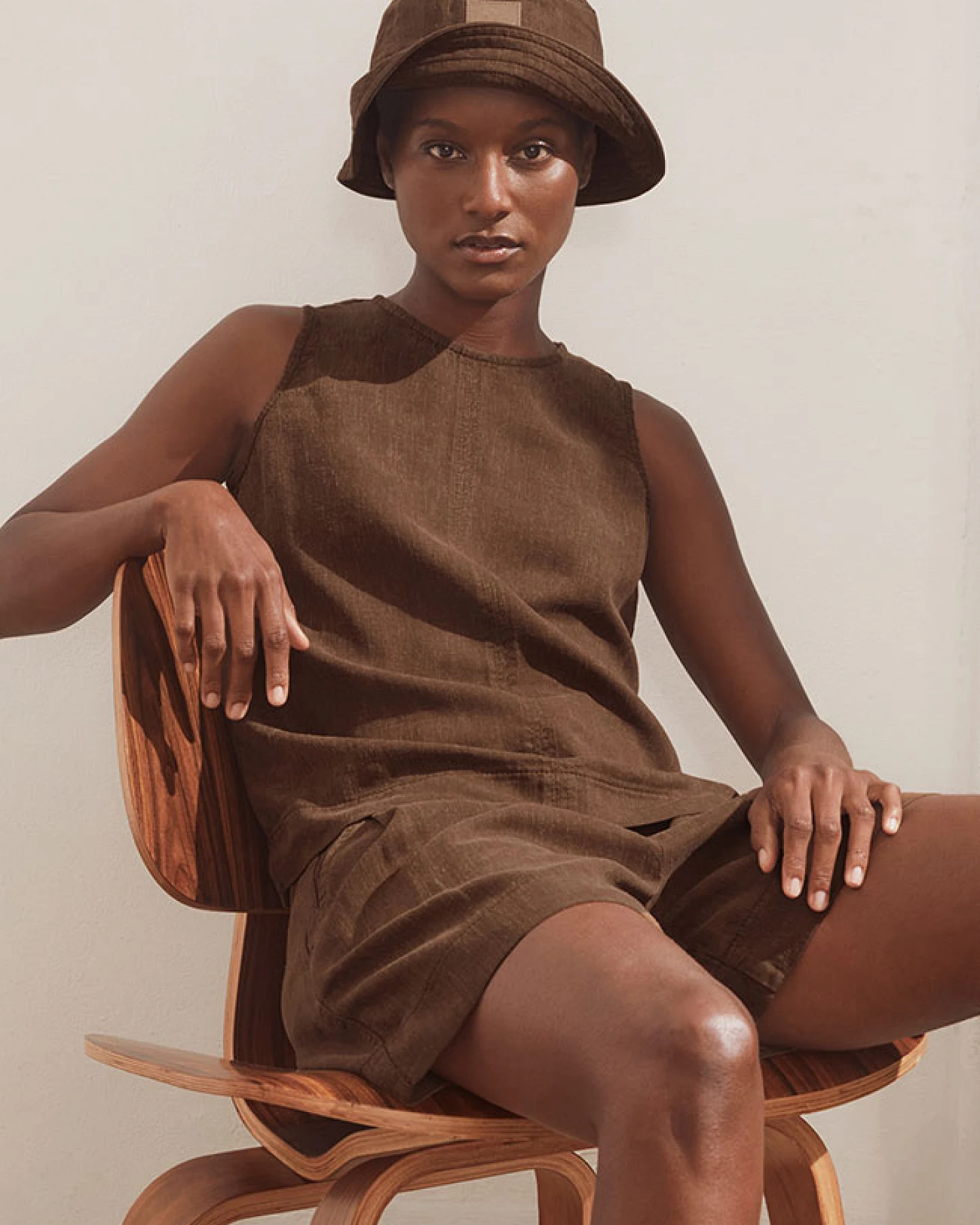 ARMEDANGELS Damen vegan Top Blend Palm Brown – Ansicht 2