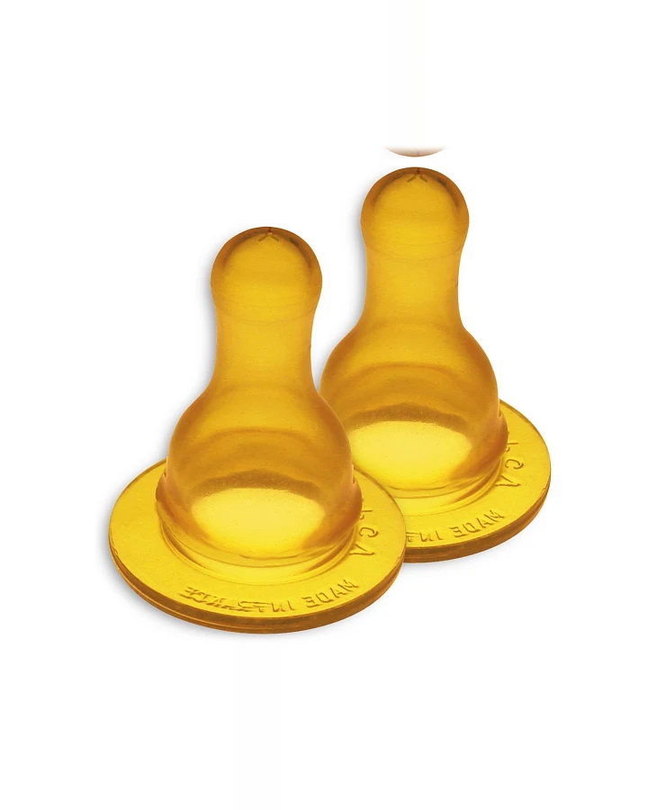 Goldi Flaschensauger Naturkautschuk Naturform 2er-Pack 8-24 Monate