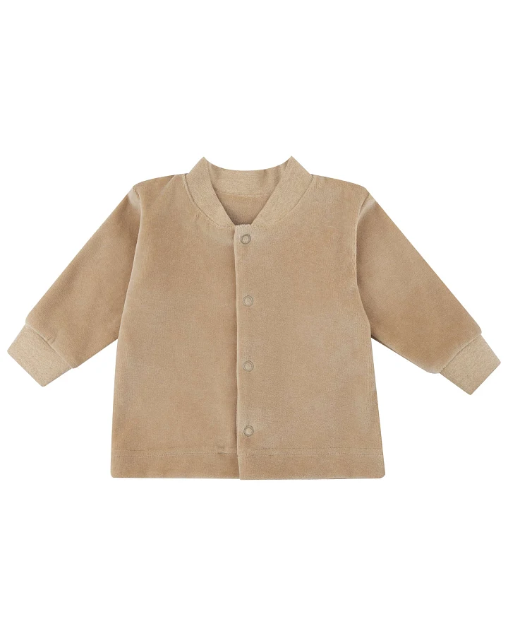 Wooly Organic - Jacke Samt beige