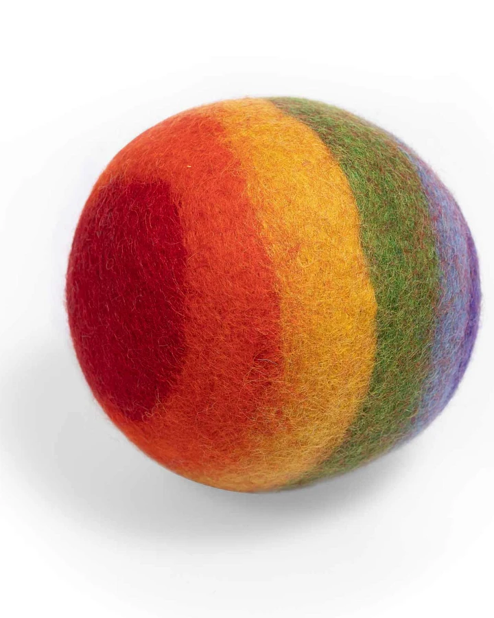 Papoose - Filz Ball Groß Regenbogen