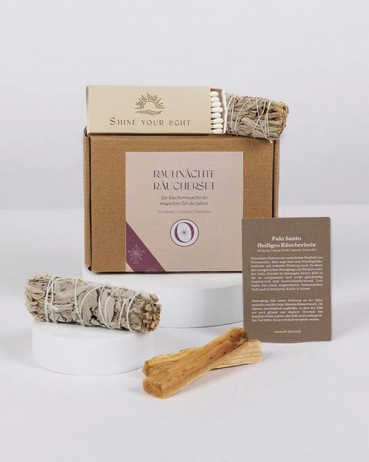 Oh Shanti Räucherset Rauhnächte mit Palo Santo & Salbei