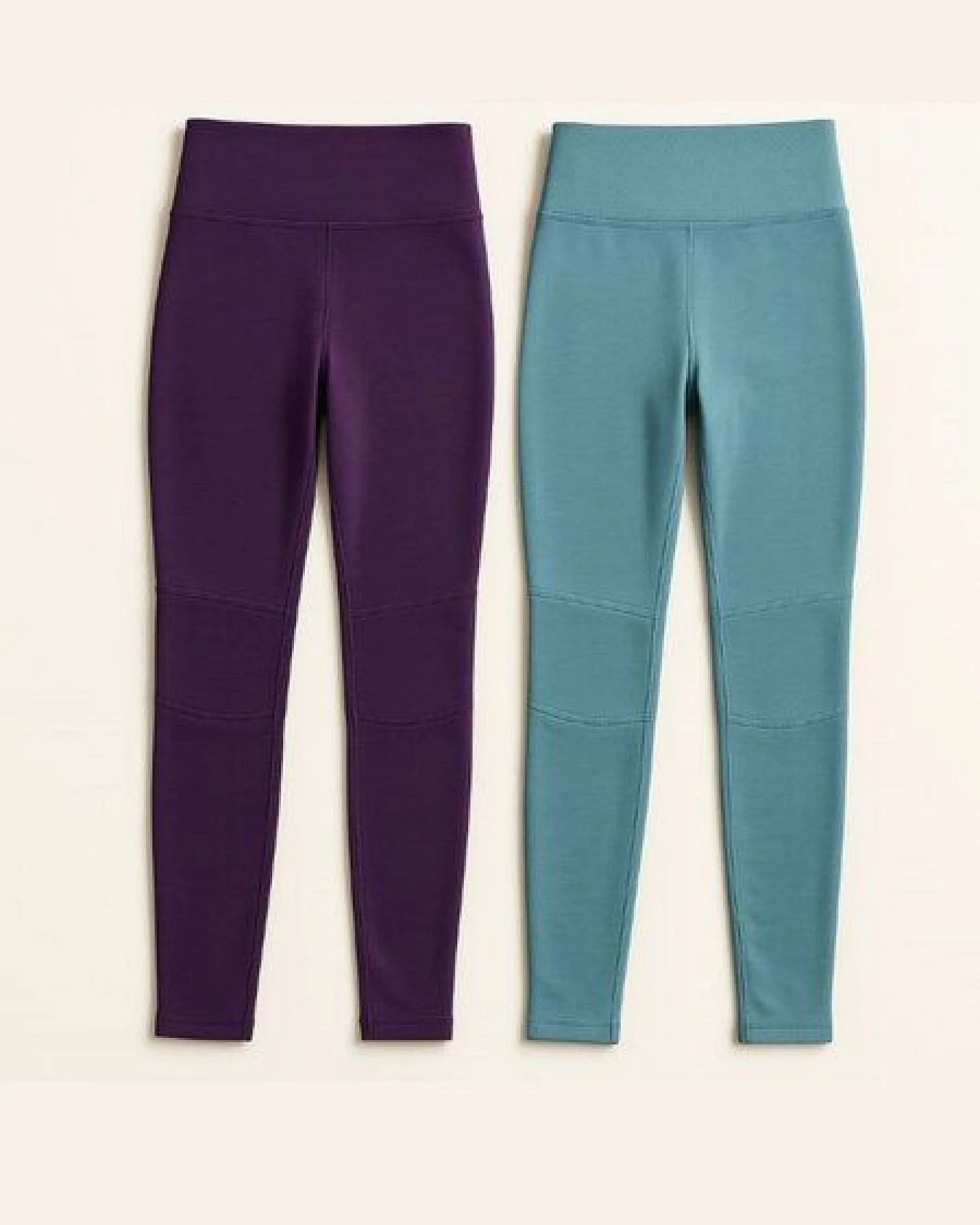 Babbily Sport Leggings aus GOTS-Bio-Baumwolle – verstärkte Knie & weiter Komfortbund, EU-Produktion – Ansicht 2