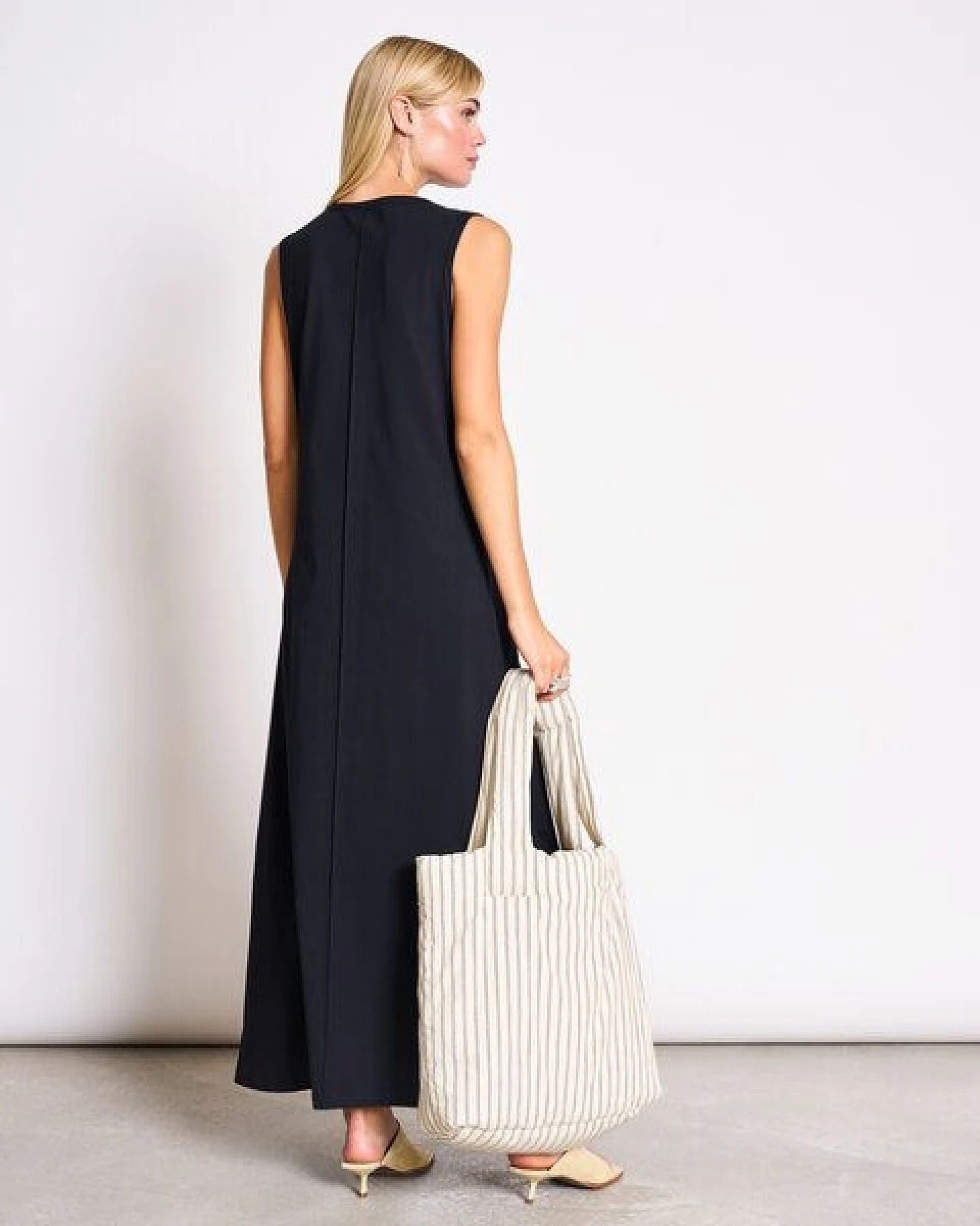 JAN N JUNE Ärmelloses Maxikleid CALIA aus Baumwolle – Ansicht 3