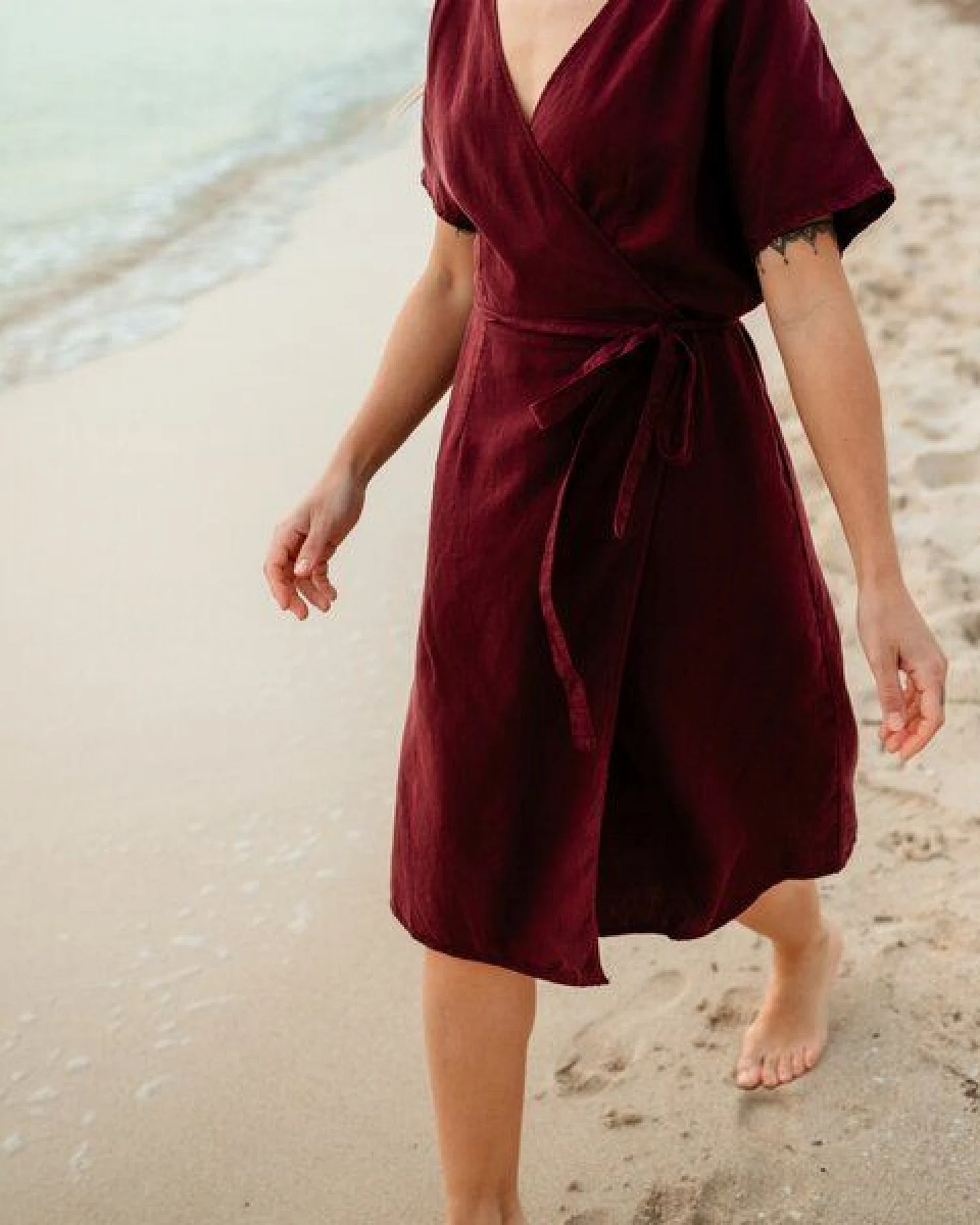 NORDLICHT Damen Wickelkleid Tilda aus 100% Tencel – Ansicht 4
