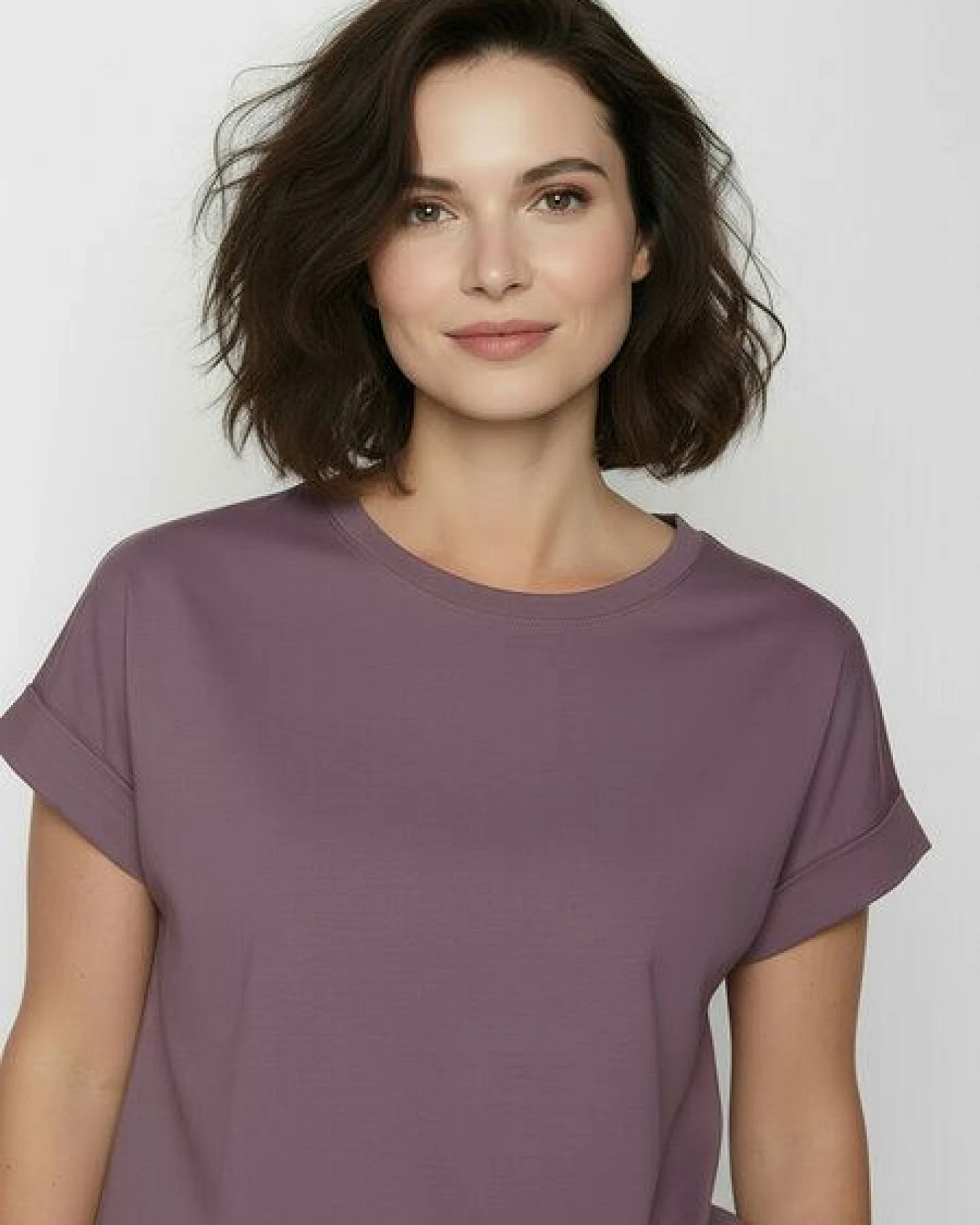 GREENBOMB Basic Loony - Sportliches T-Shirt aus Bio-Baumwolle mit Rollup Sleeve / GOTS / Fair & Vegan – Ansicht 2