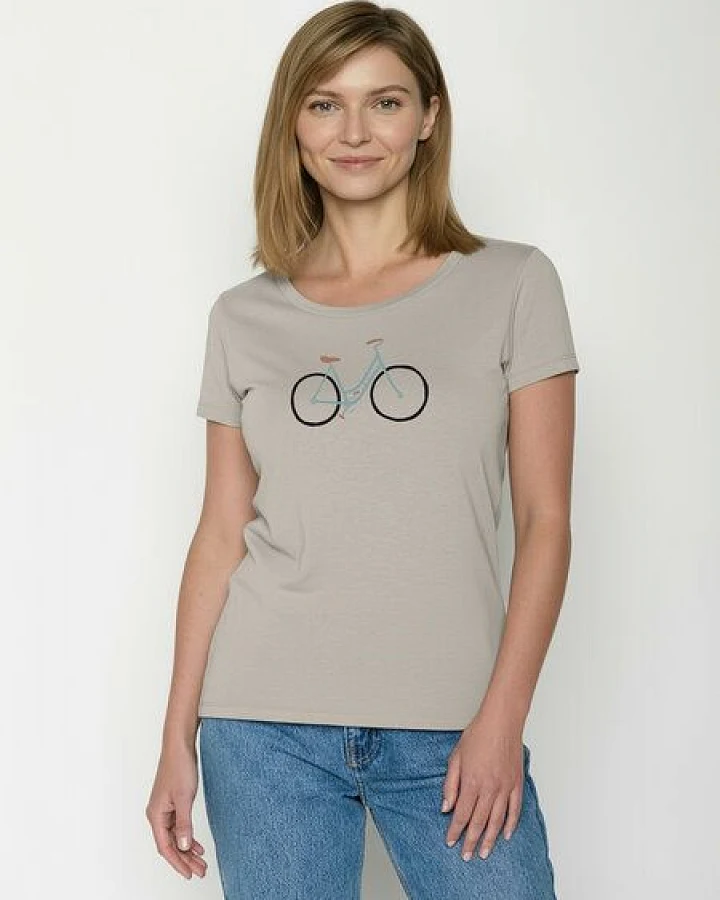 GREENBOMB Bike Freehand Loves - Sportliches T-Shirt aus Bio-Baumwolle / hochwertiger Print / GOTS / Fair & Vegan