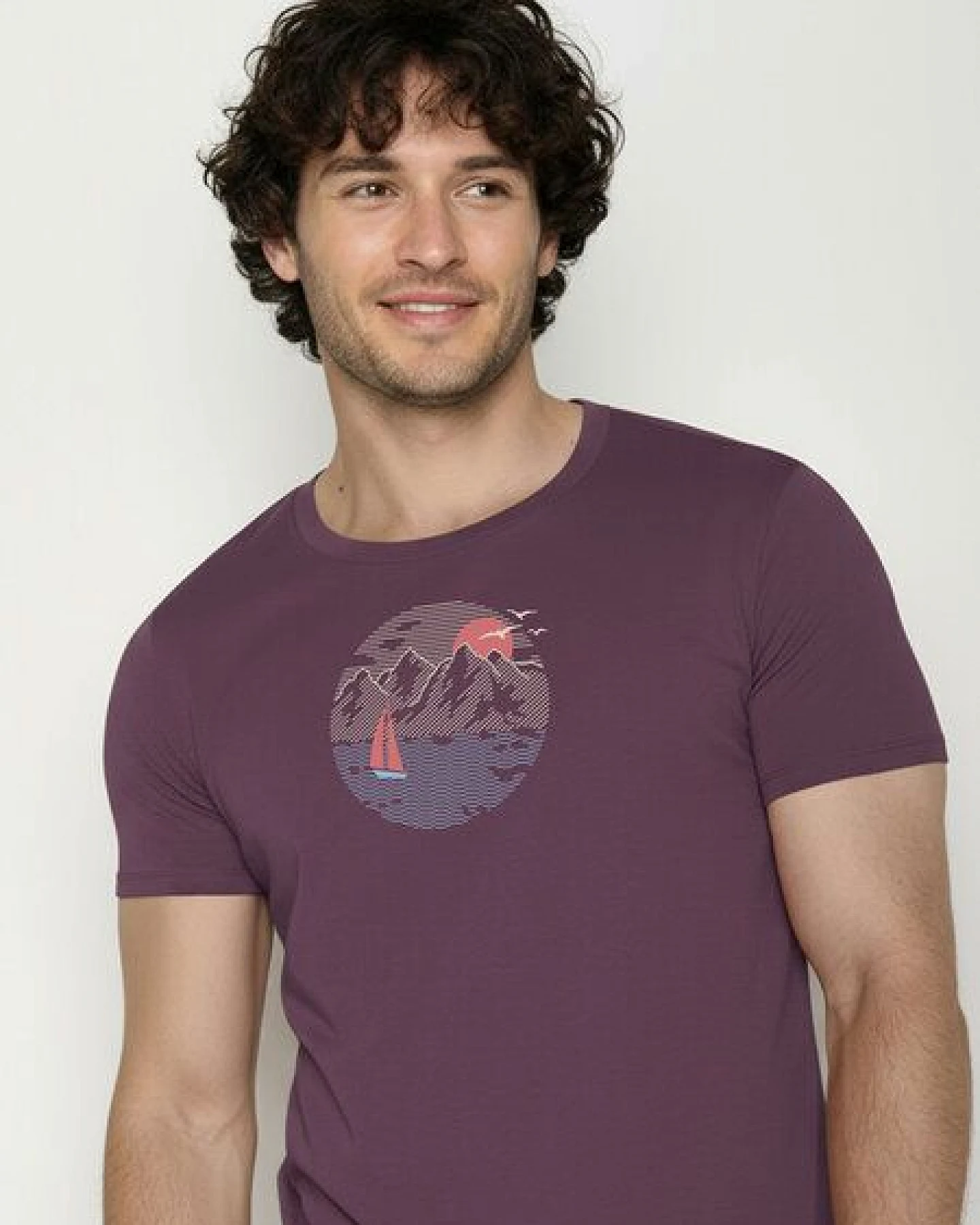GREENBOMB Sail Circle Guide - Sportliches T-Shirt aus Bio-Baumwolle / hochwertiger Print / GOTS / Fair & Vegan – Ansicht 2