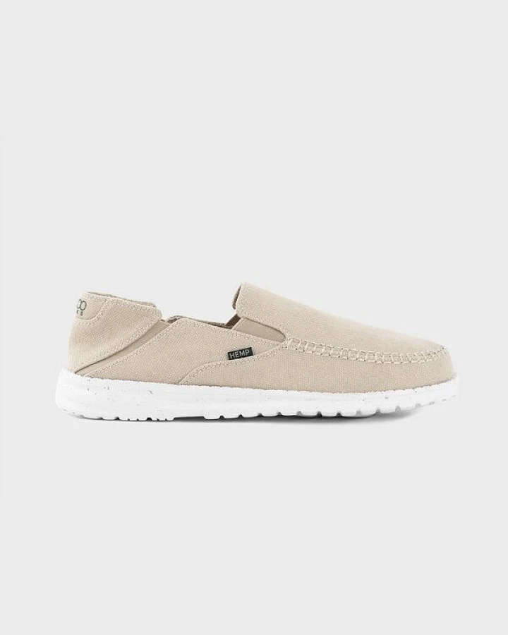8000Kicks SunSlide Hanf-Slipper in Beige Farbe