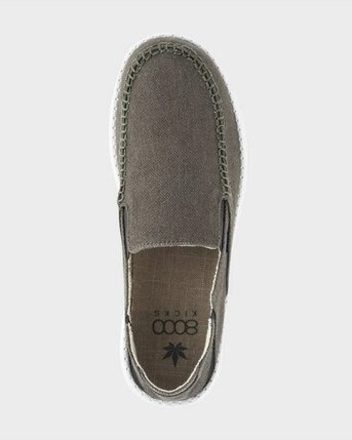 8000Kicks SunSlide Hanf-Slipper in Dunkelgrün – Ansicht 3