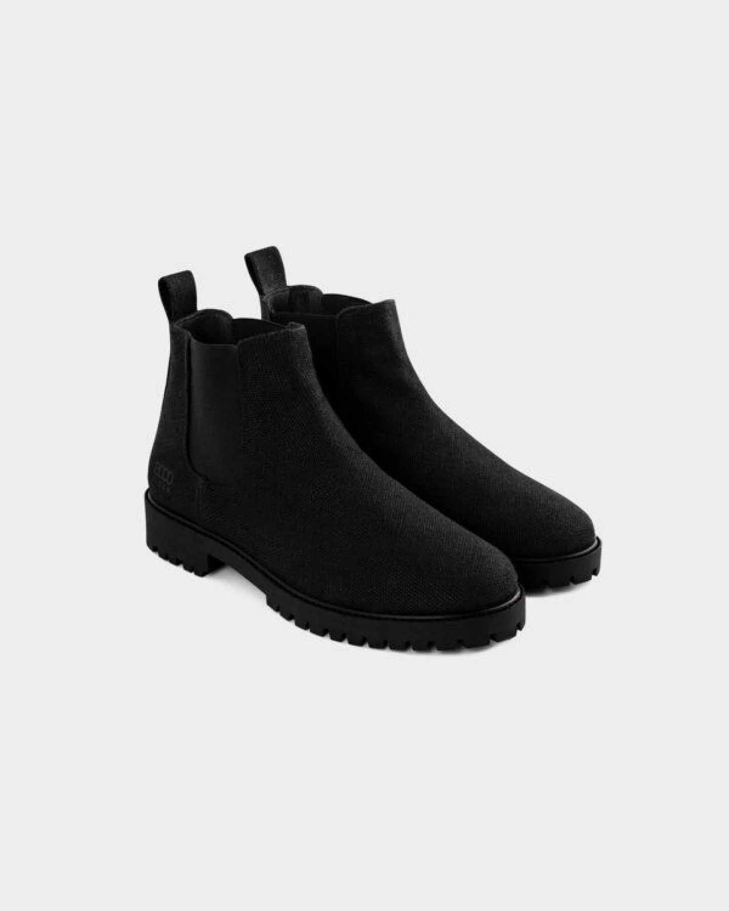 8000Kicks Der Crossover-Hanf-Chelsea in komplett Schwarz – Ansicht 2