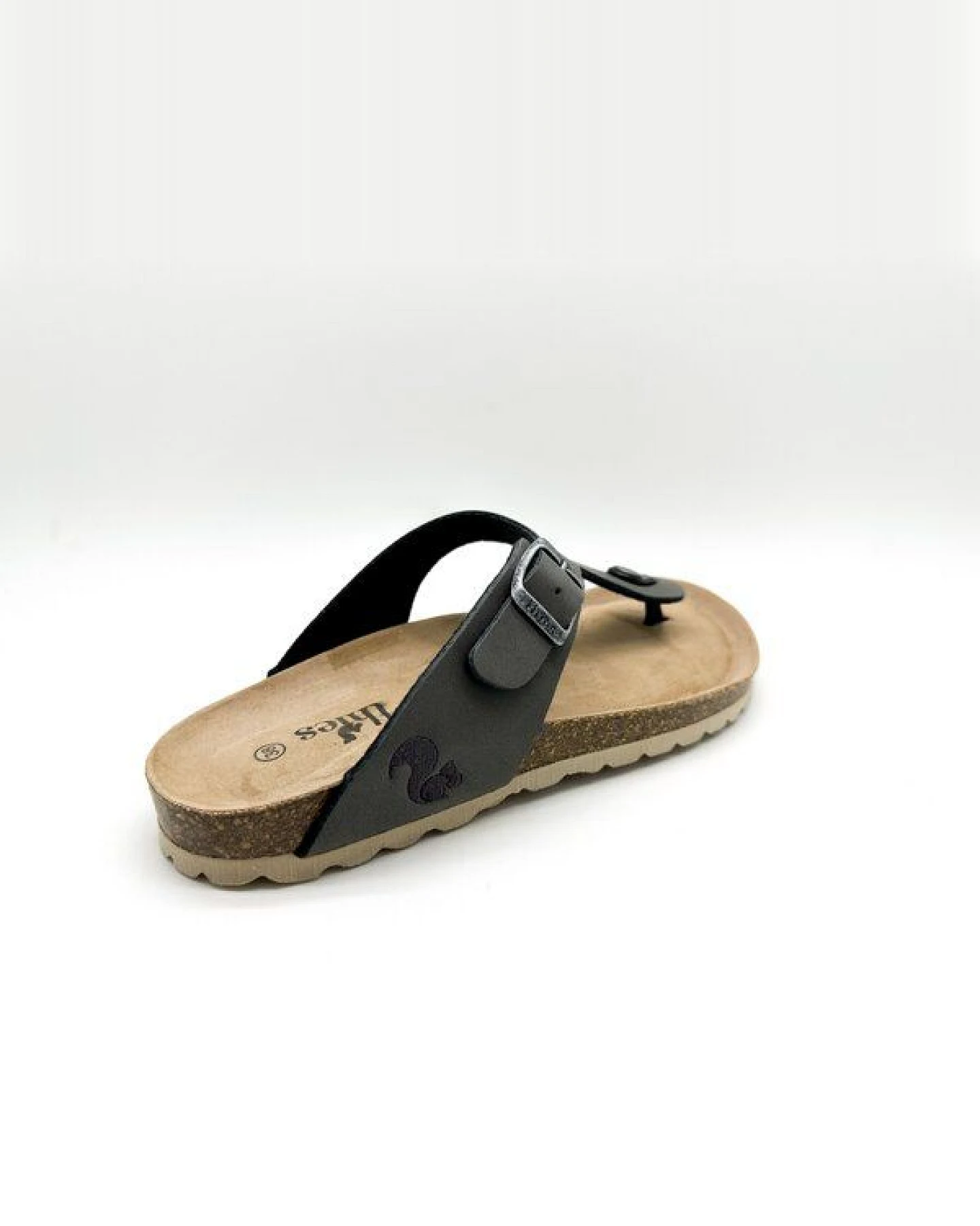 Vegane thies ® Eco Bio Thong Sandale aus rec. PET mit Kork-Tieffussbett MEN – Ansicht 4