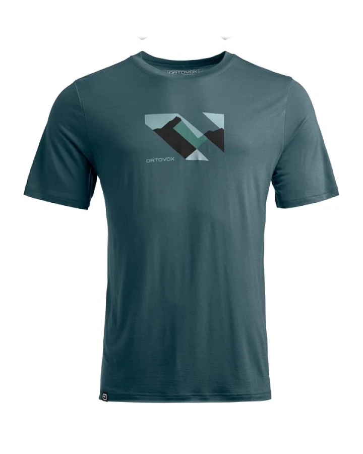 Ortovox - 140 Cool Landscape T-Shirt - Merinoshirt Gr XXL grau
