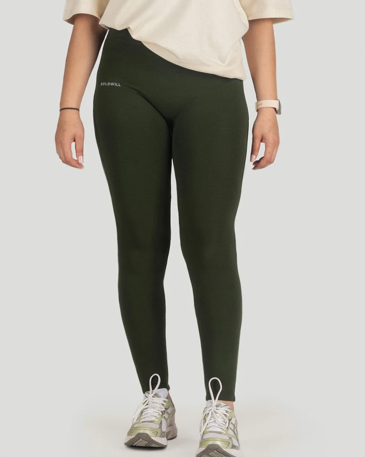 Boldwill Damen vegan Leggings In Tannengrün