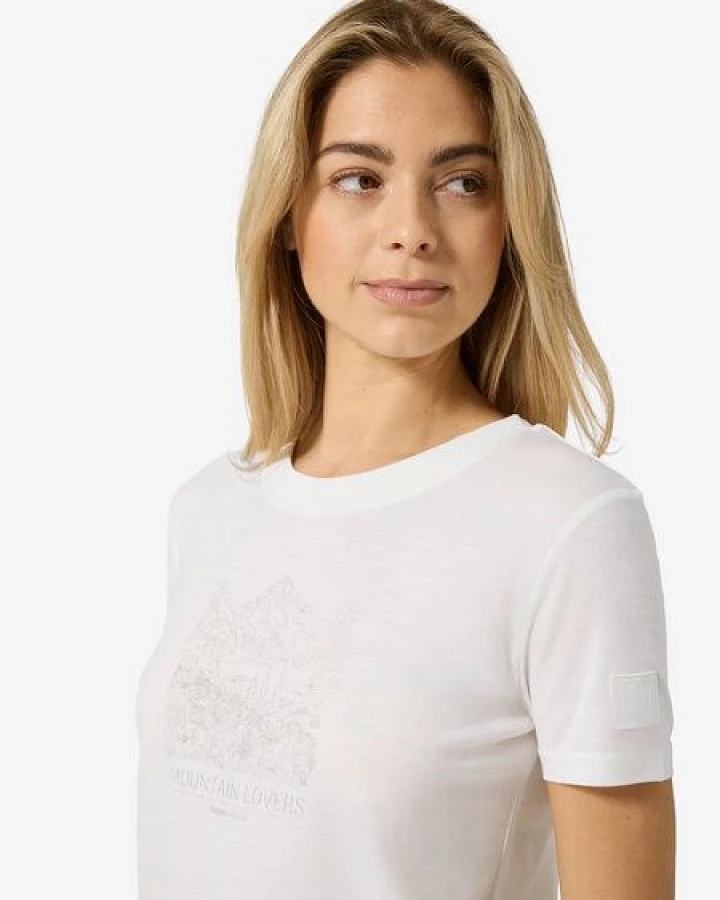super.natural Merino T-Shirt W MOUNTAIN LOVERS BIO J TEE für Damen, nachhaltig, Merino