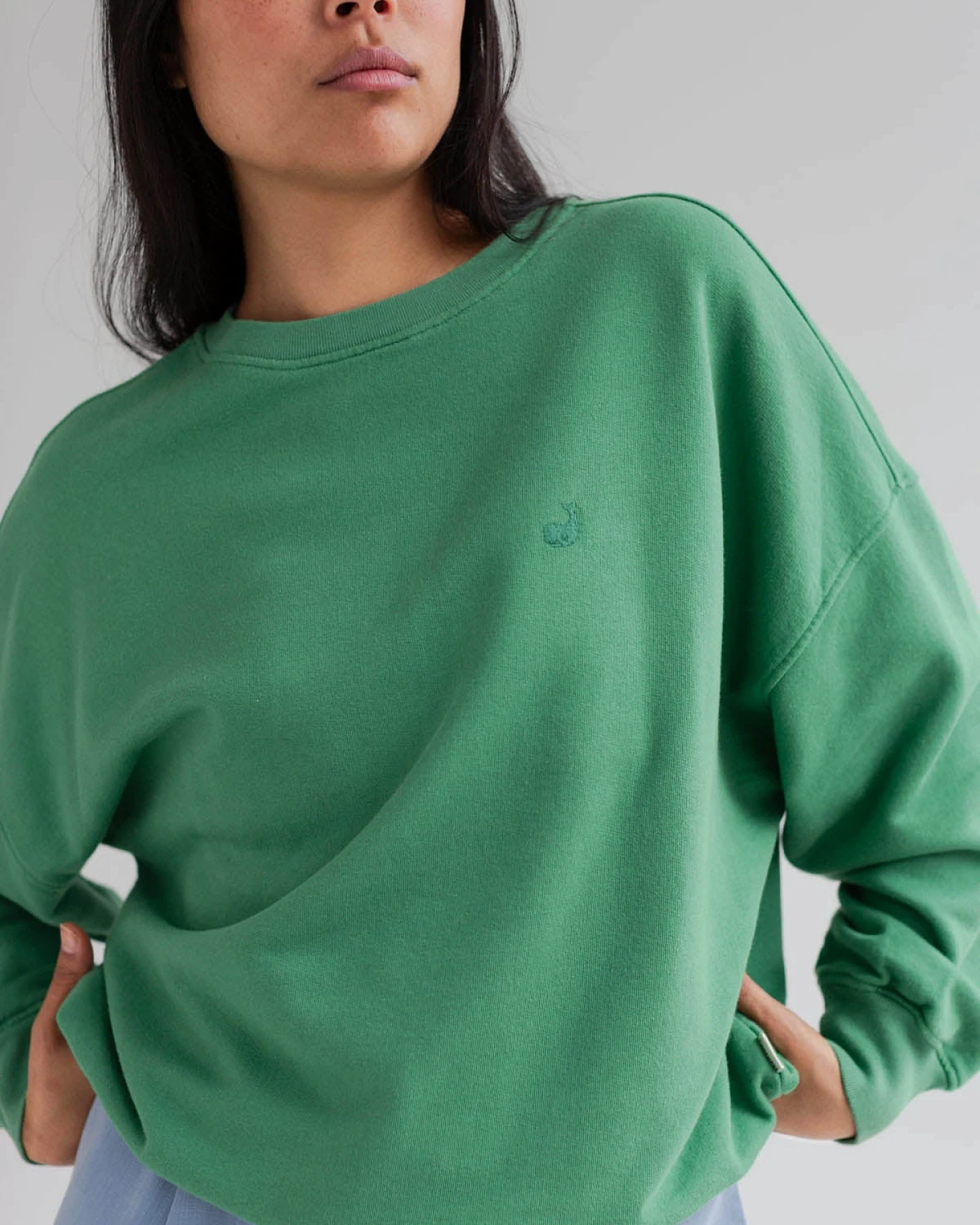 TWOTHIRDS Damen vegan Sweatshirt Niza Grün – Ansicht 2