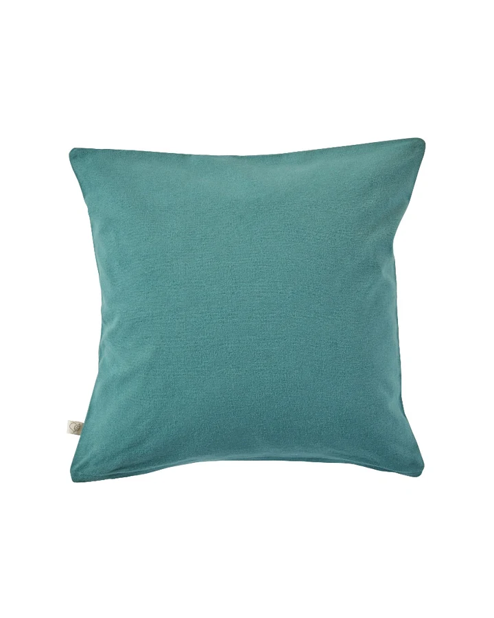 Kissenbezug Bio-Baumwolle Biber-Qualität grün Maße 40 x 40 cm