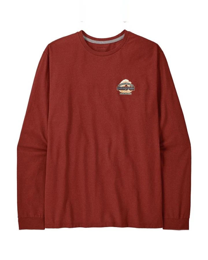 Patagonia - L/S Great Waves Responsibili-Tee - Longsleeve Gr XS rot