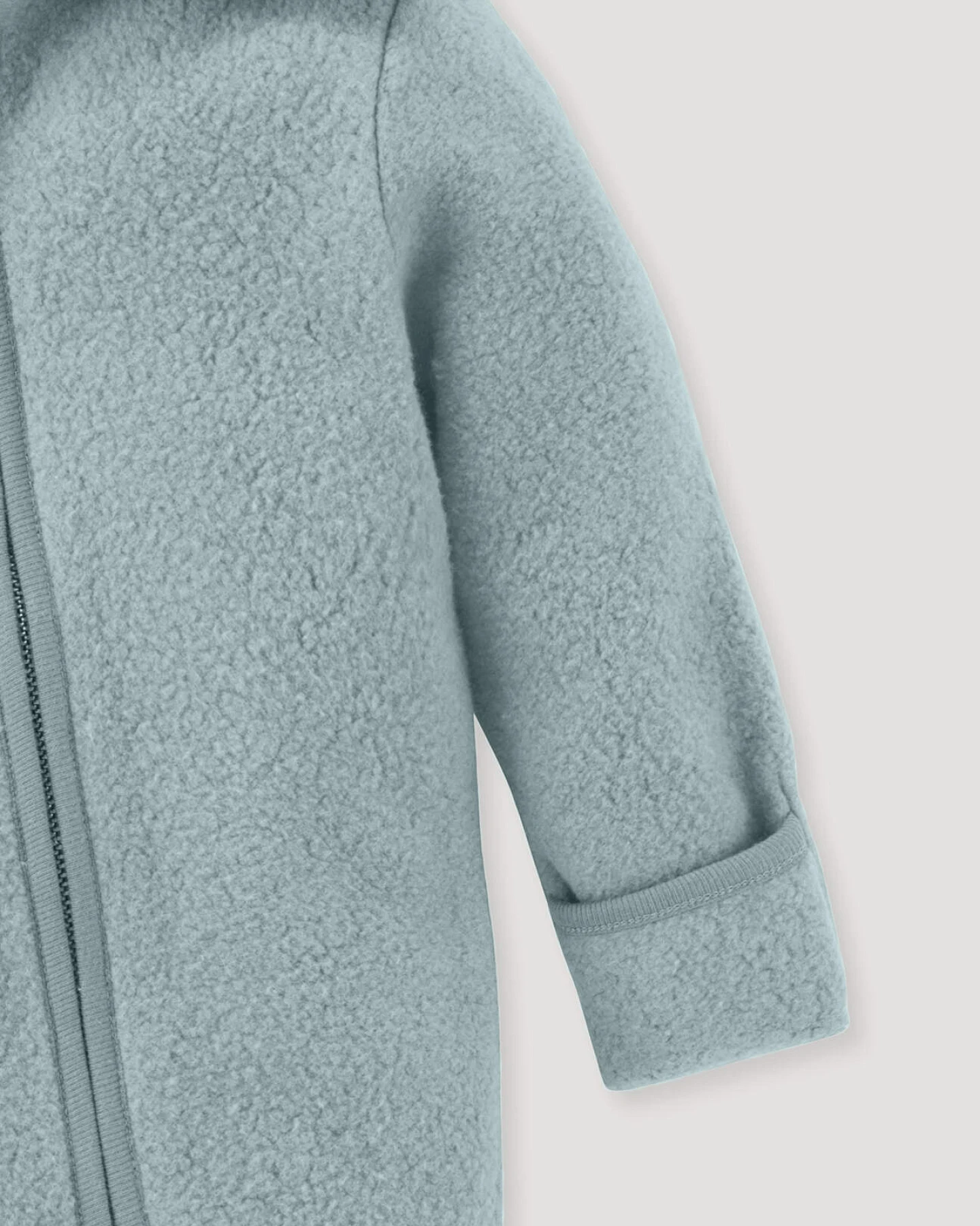 hessnatur Baby Fleece Overall aus Bio-Baumwolle - blau - Größe 74/80 – Ansicht 3