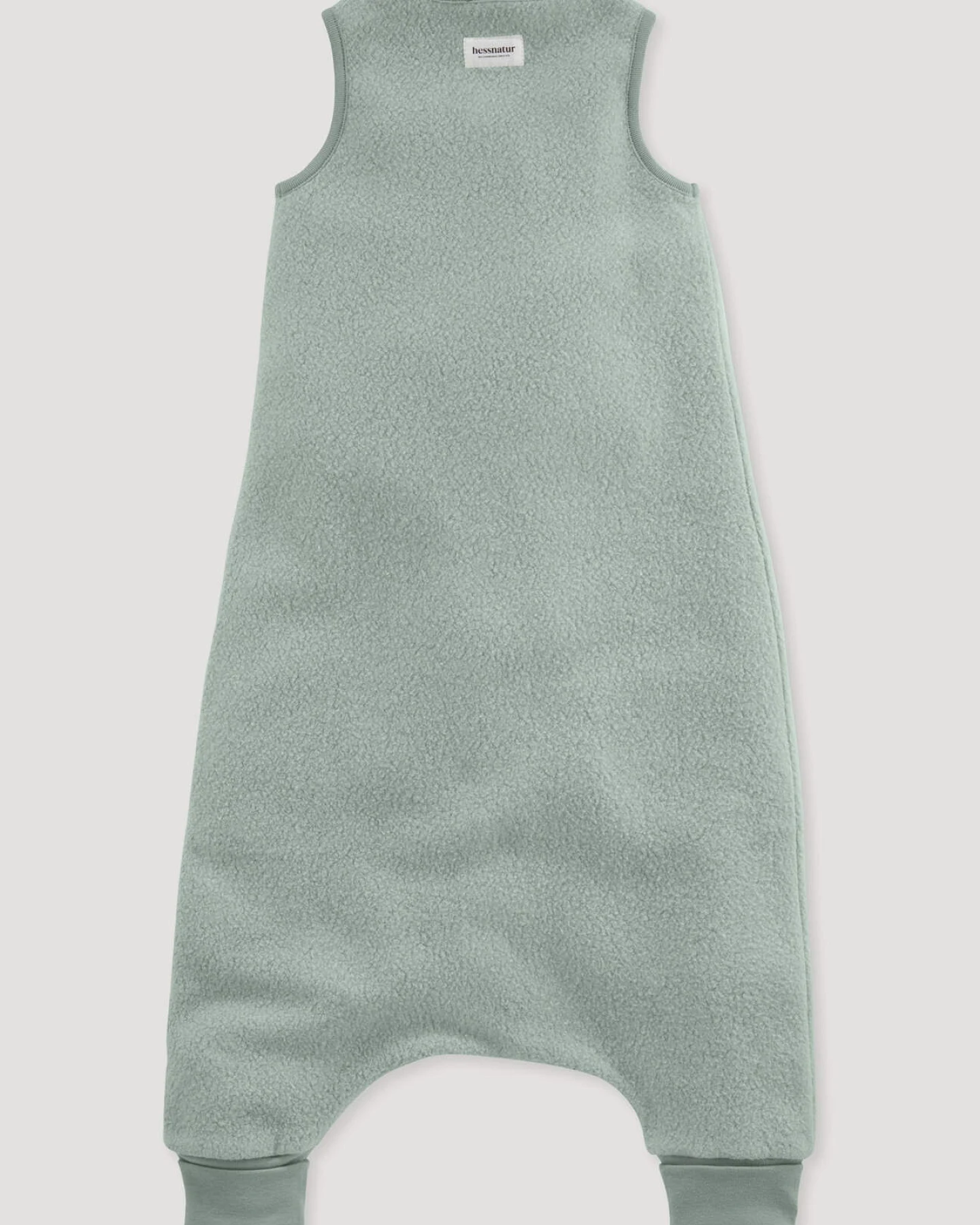 hessnatur Baby Fleece Schlafsack aus Bio-Baumwolle - grün - Größe 82cm – Ansicht 2