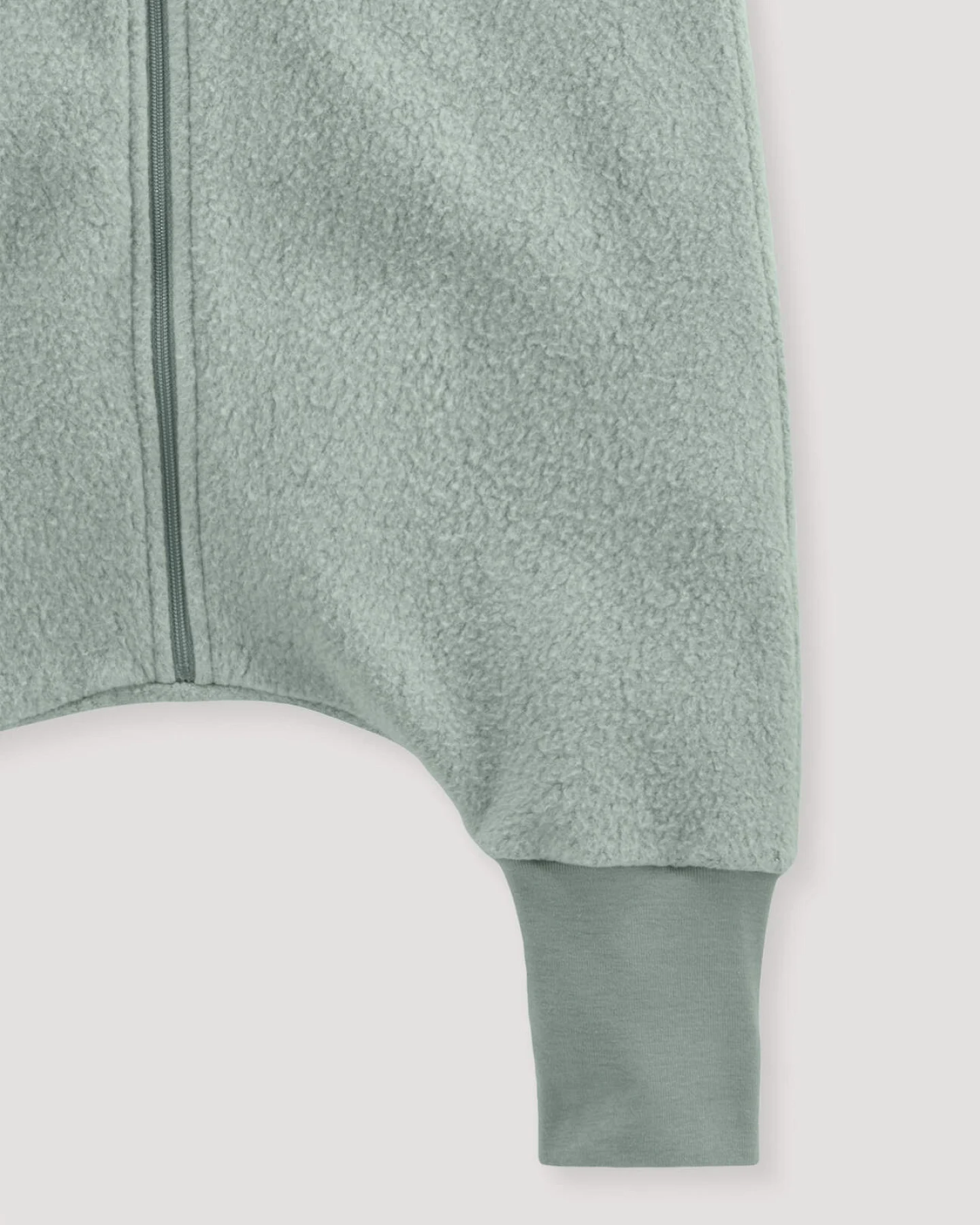 hessnatur Baby Fleece Schlafsack aus Bio-Baumwolle - grün - Größe 82cm – Ansicht 3