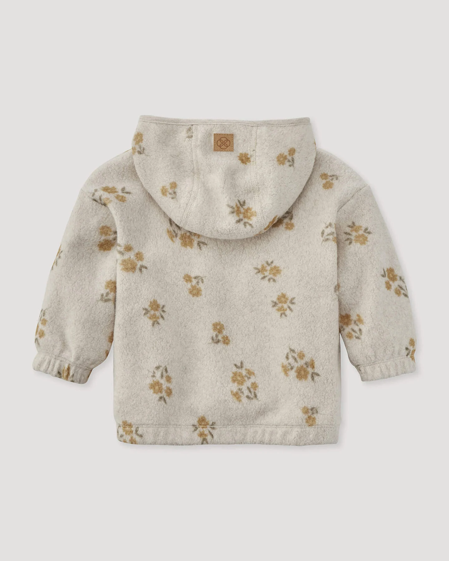 hessnatur Baby Fleece Jacke aus Bio-Baumwolle - beige - Größe 62/68 – Ansicht 2