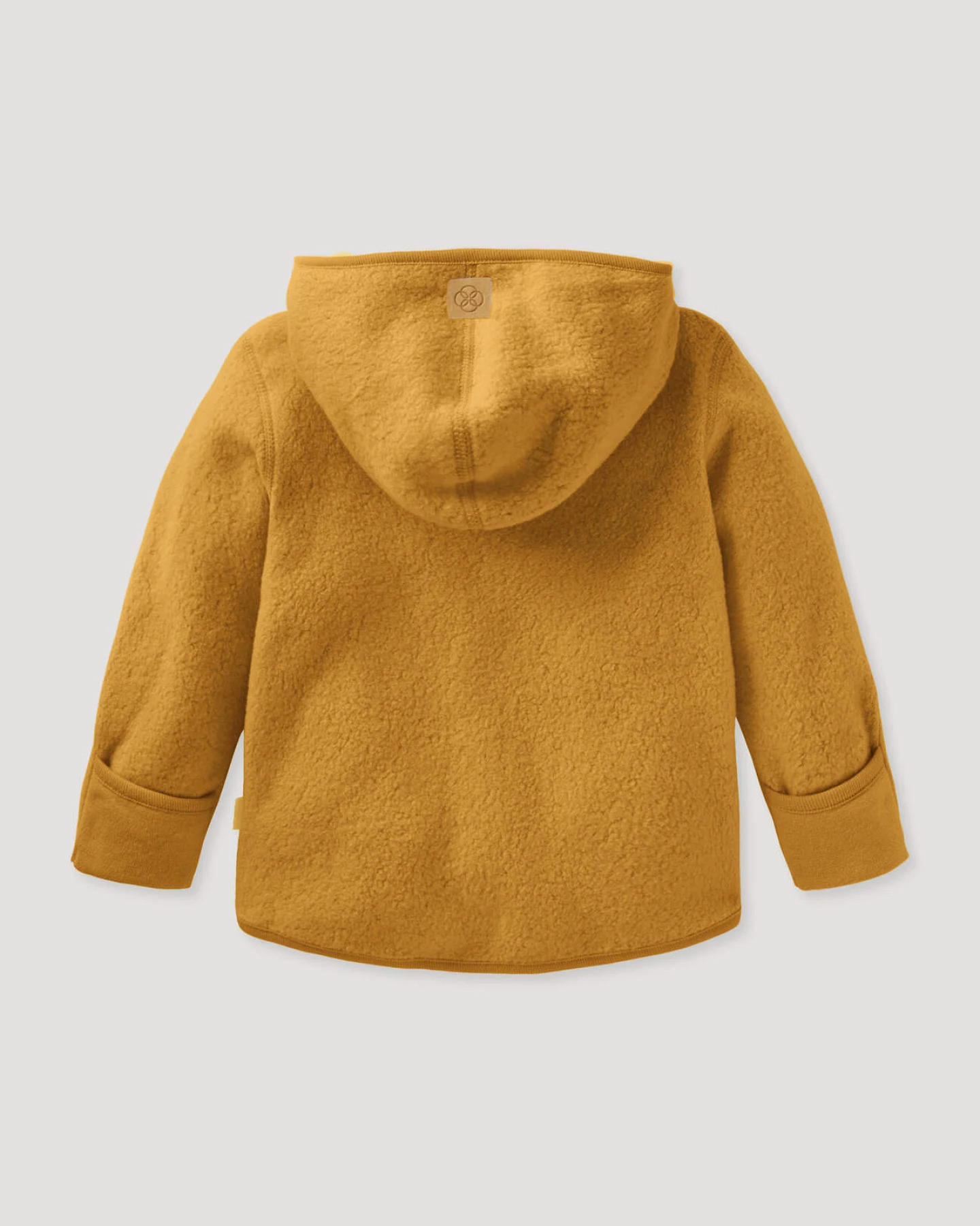 hessnatur Baby Fleece Jacke aus Bio-Baumwolle - orange - Größe 62/68 – Ansicht 2