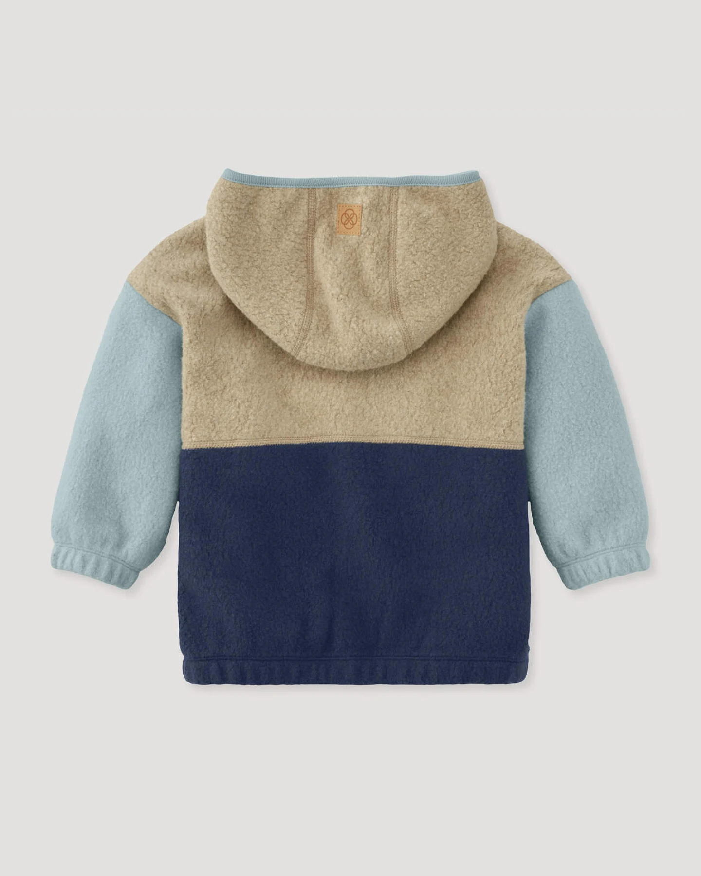 hessnatur Baby Fleece Jacke aus Bio-Baumwolle - blau - Größe 62/68 – Ansicht 2