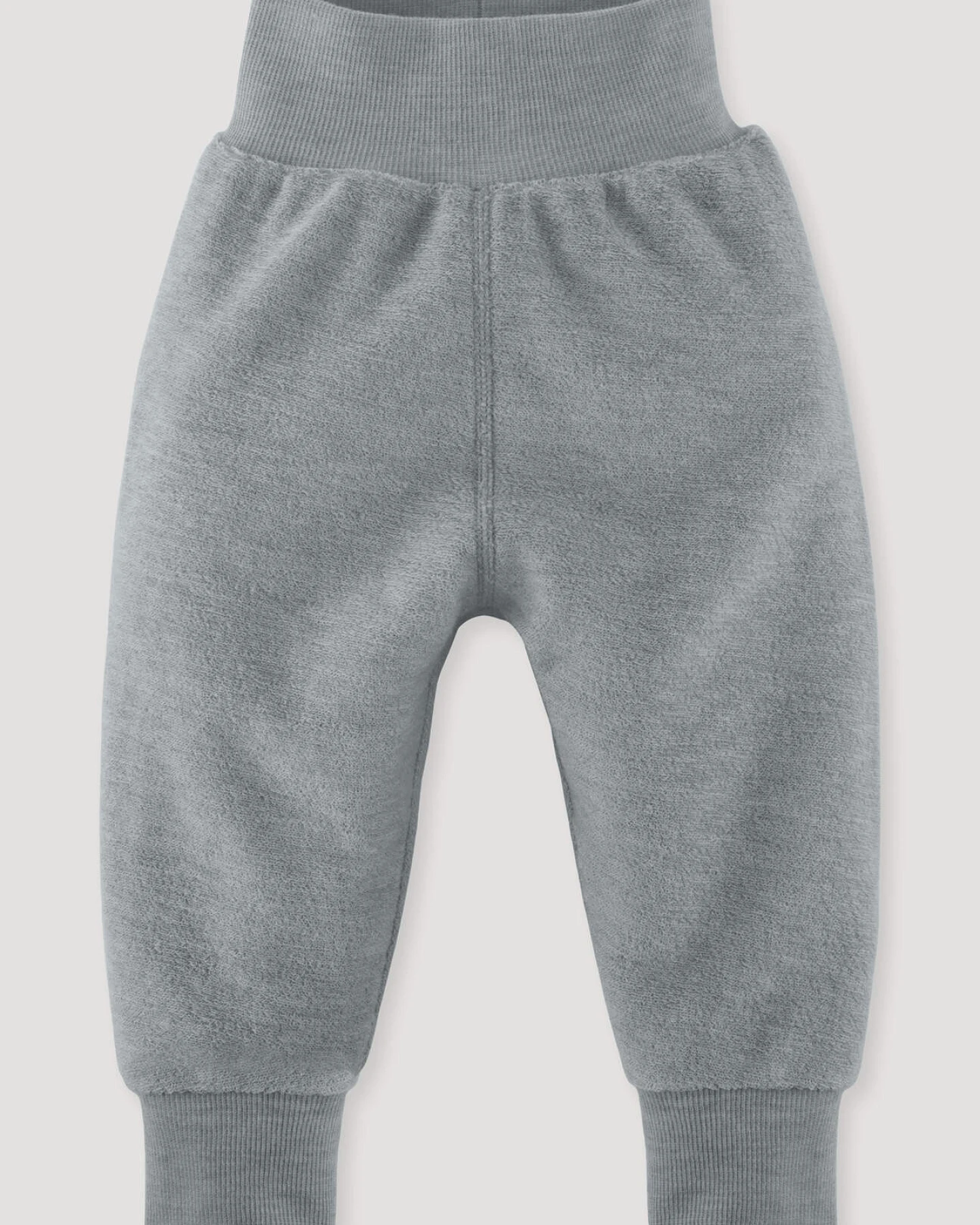 hessnatur Baby Wollfrottee Hose aus Bio-Merinowolle - blau - Größe 62/68 – Ansicht 3