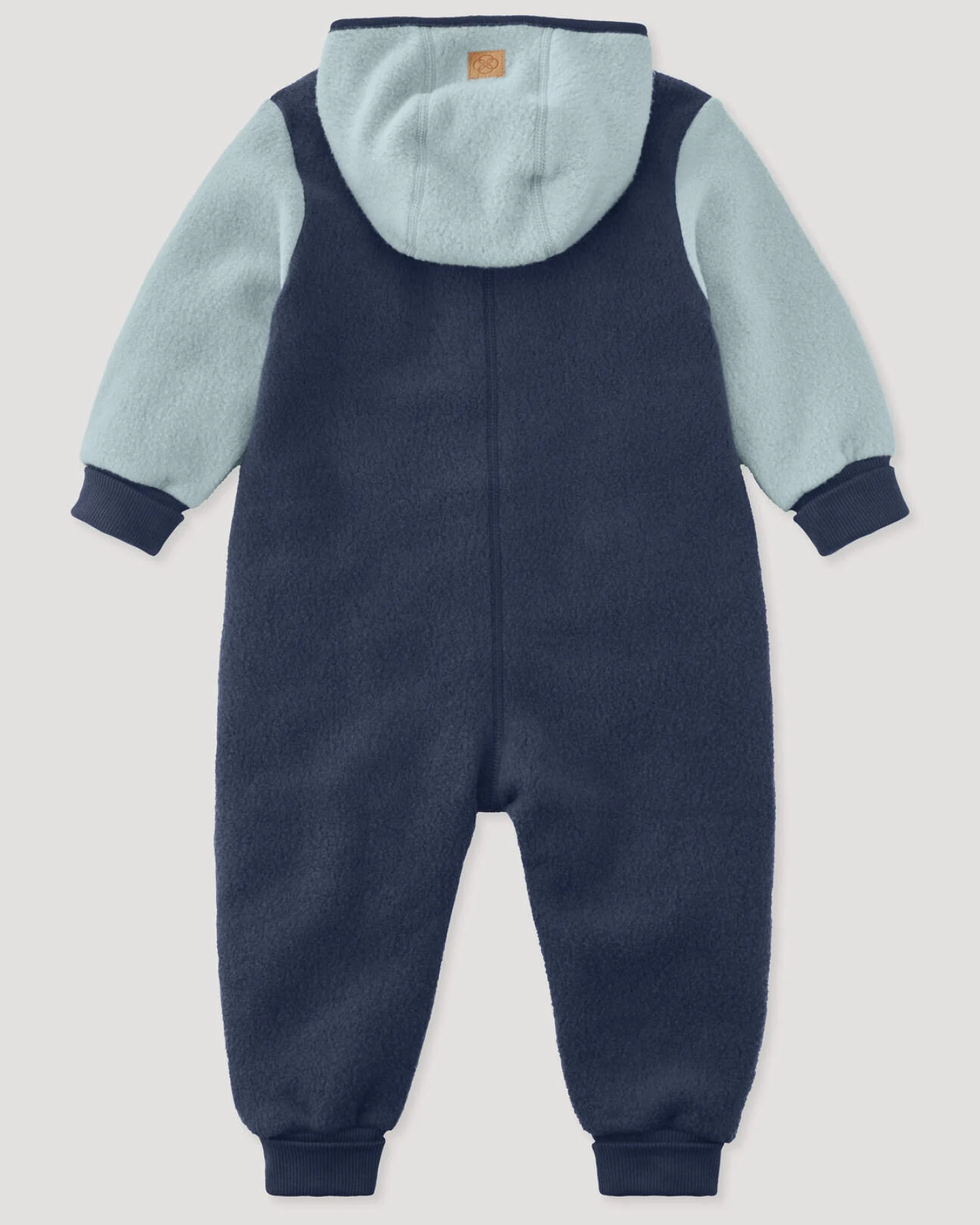 hessnatur Baby Fleece Overall aus Bio-Baumwolle - blau - Größe 74/80 – Ansicht 3