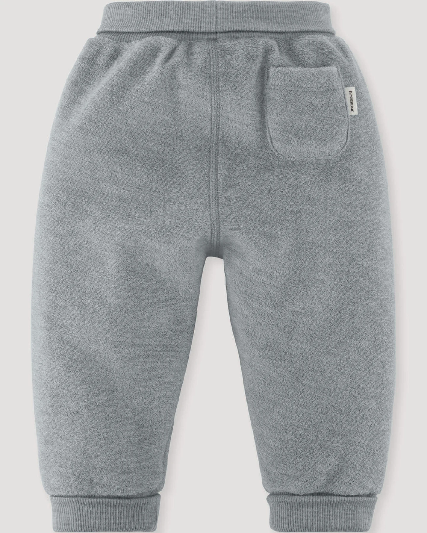 hessnatur Baby Wollfrottee Hose aus Bio-Merinowolle - blau - Größe 98/104 – Ansicht 2