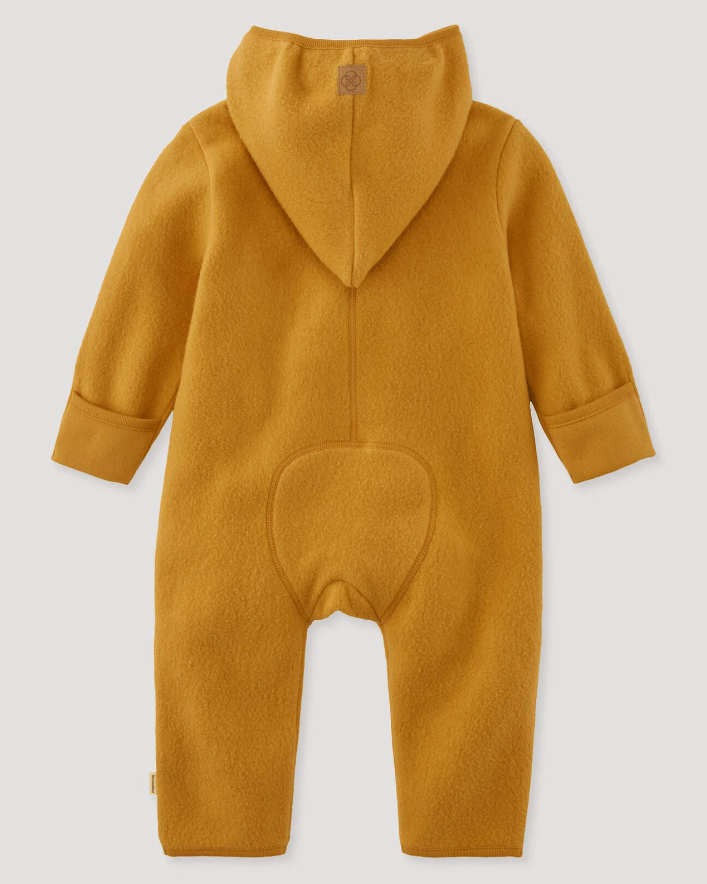 hessnatur Baby Fleece Overall aus Bio-Baumwolle - orange - Größe 50/56 – Ansicht 2