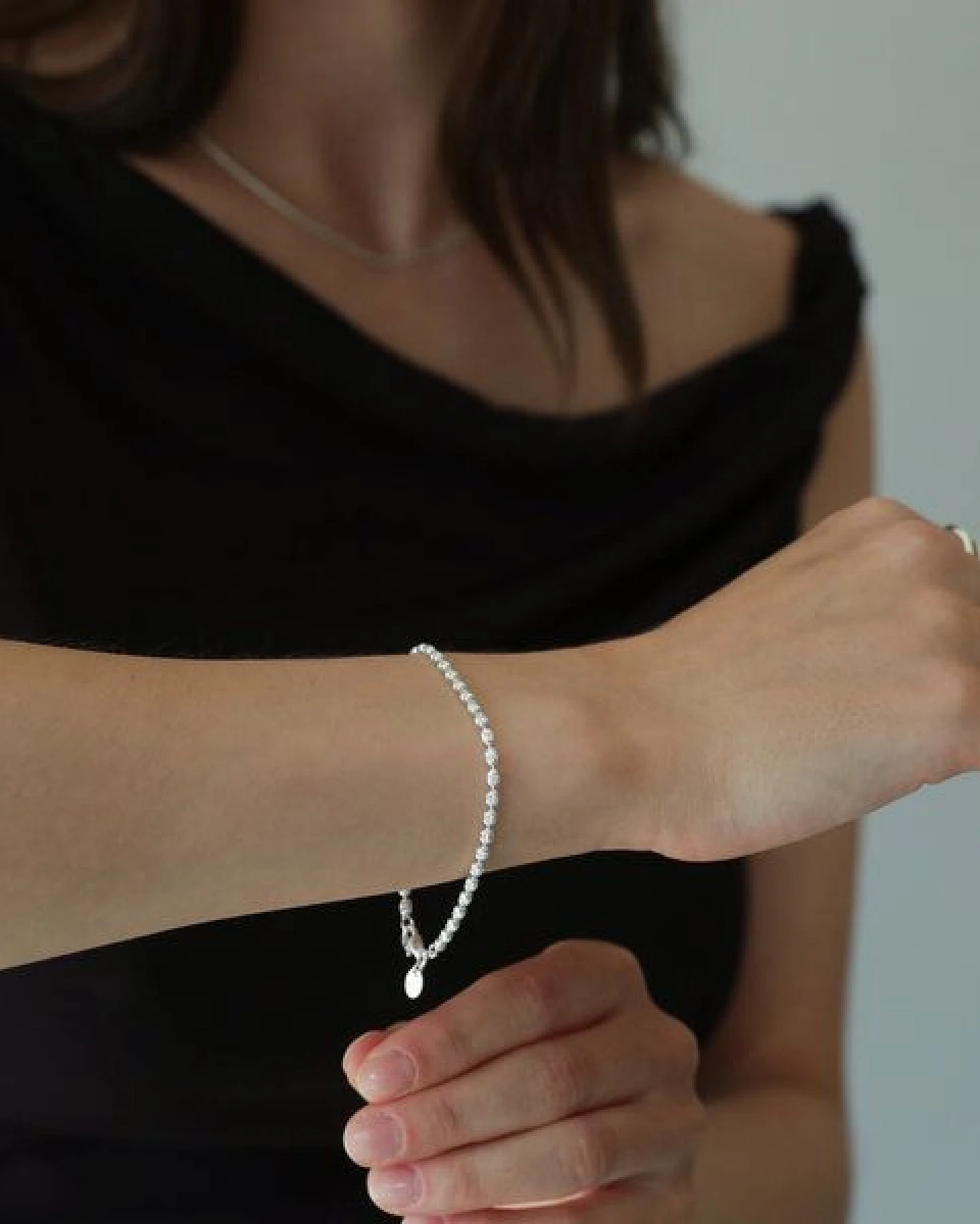 BELLYBIRD Jewellery Armband - Glitzerkette, 925 Sterlingsilber, vergoldet – Ansicht 4