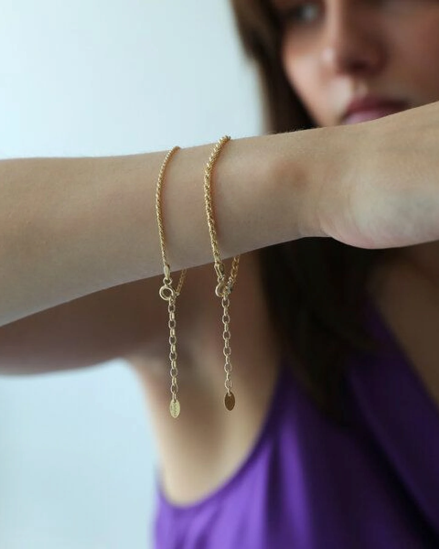 BELLYBIRD Jewellery Armband - Kordel, 925 Sterlingsilber, vergoldet – Ansicht 4