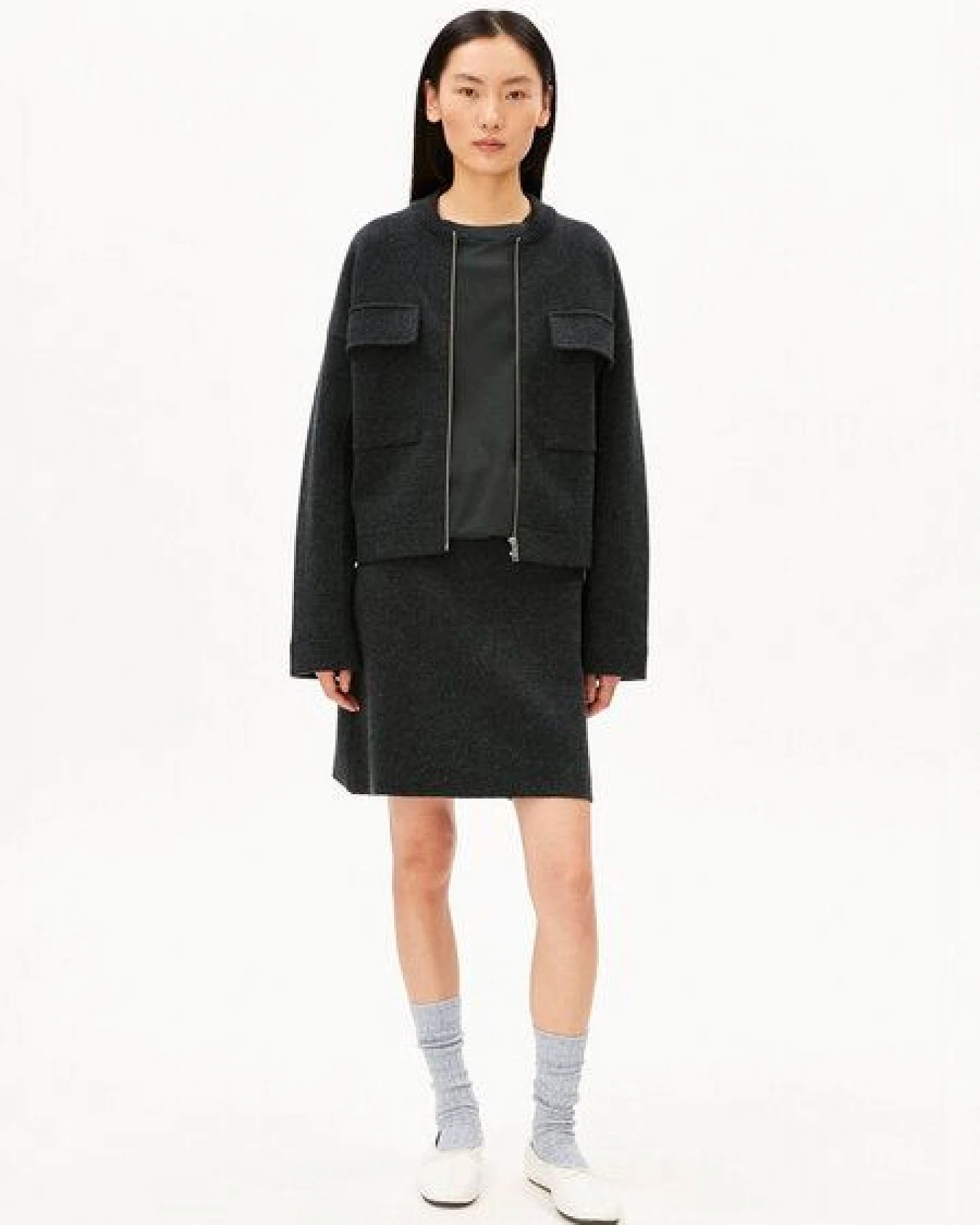 ARMEDANGELS Damen Rock - Cotton-Wool Mini Knit Skirt - Baumwolle/Wolle-Mix – Ansicht 4