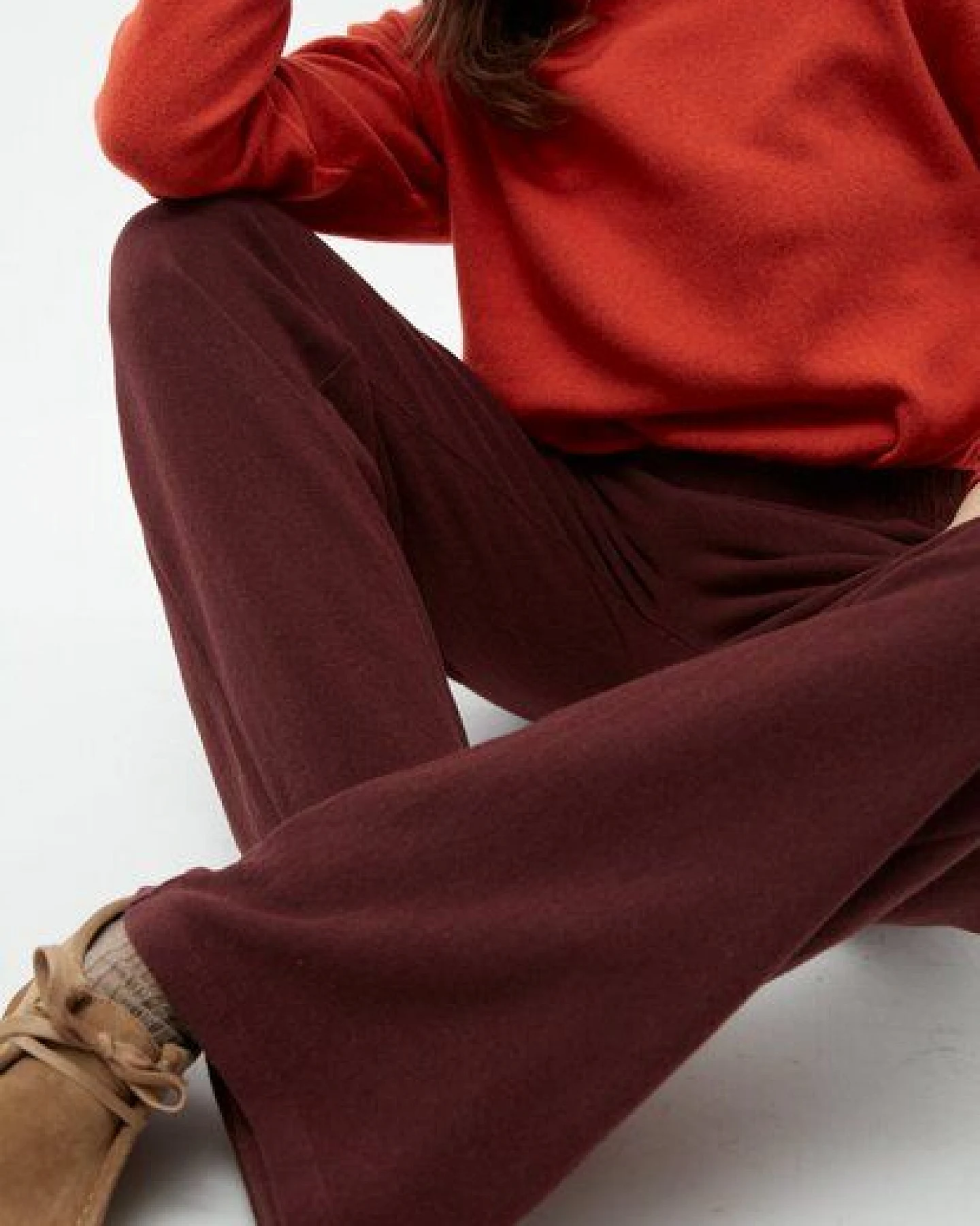 Givn Berlin Hose GBELSIE aus recycelter Baumwolle mit weitem Bein – Ansicht 4