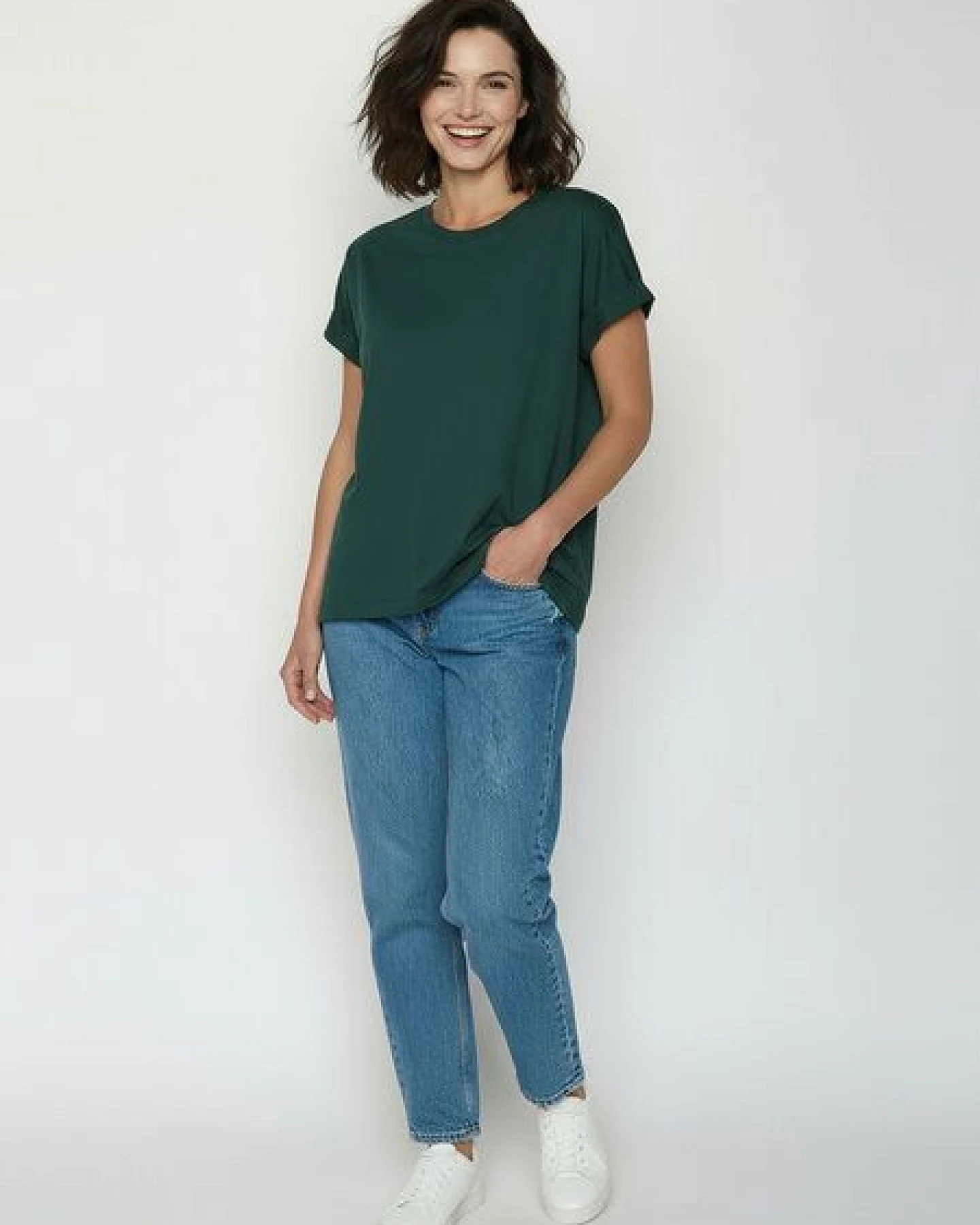 GREENBOMB Basic Loony - Sportliches T-Shirt aus Bio-Baumwolle mit Rollup Sleeve / GOTS / Fair & Vegan – Ansicht 3