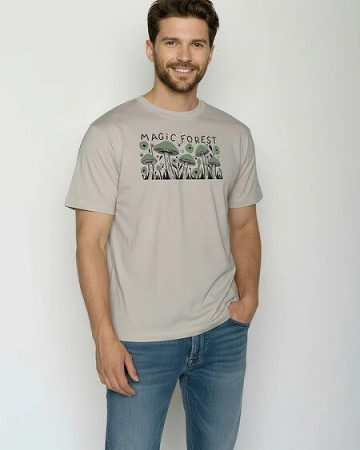 GREENBOMB Magic Forest Fusion - Lässiges Oversize-T-Shirt aus Bio-Baumwolle / hochwertiger Print / GOTS / Fair & Vegan
