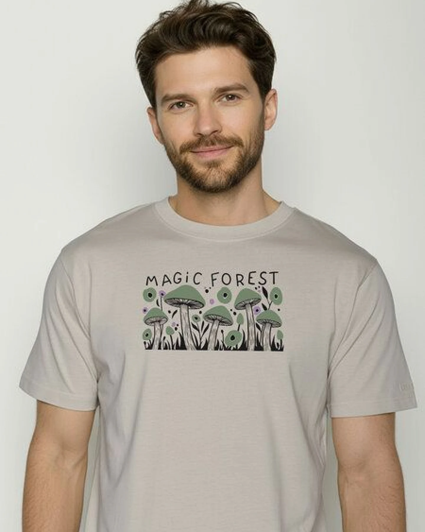 GREENBOMB Magic Forest Fusion - Lässiges Oversize-T-Shirt aus Bio-Baumwolle / hochwertiger Print / GOTS / Fair & Vegan – Ansicht 2