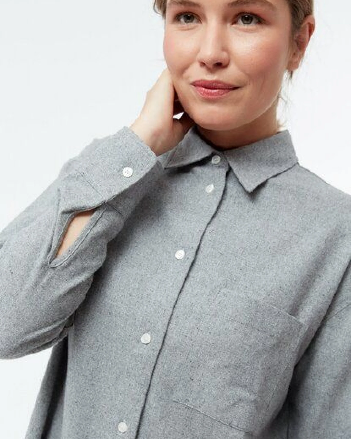Givn Berlin Hemdbluse GBELIDA in langer Passform – Ansicht 4