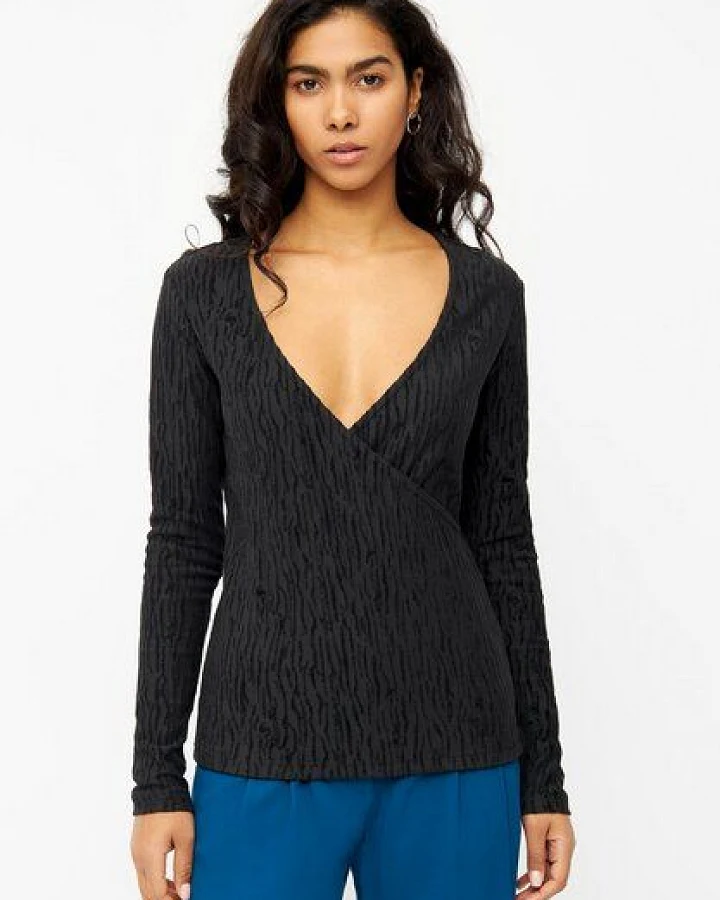 Givn Berlin Wickelbluse CLEA aus Bio-Baumwolle
