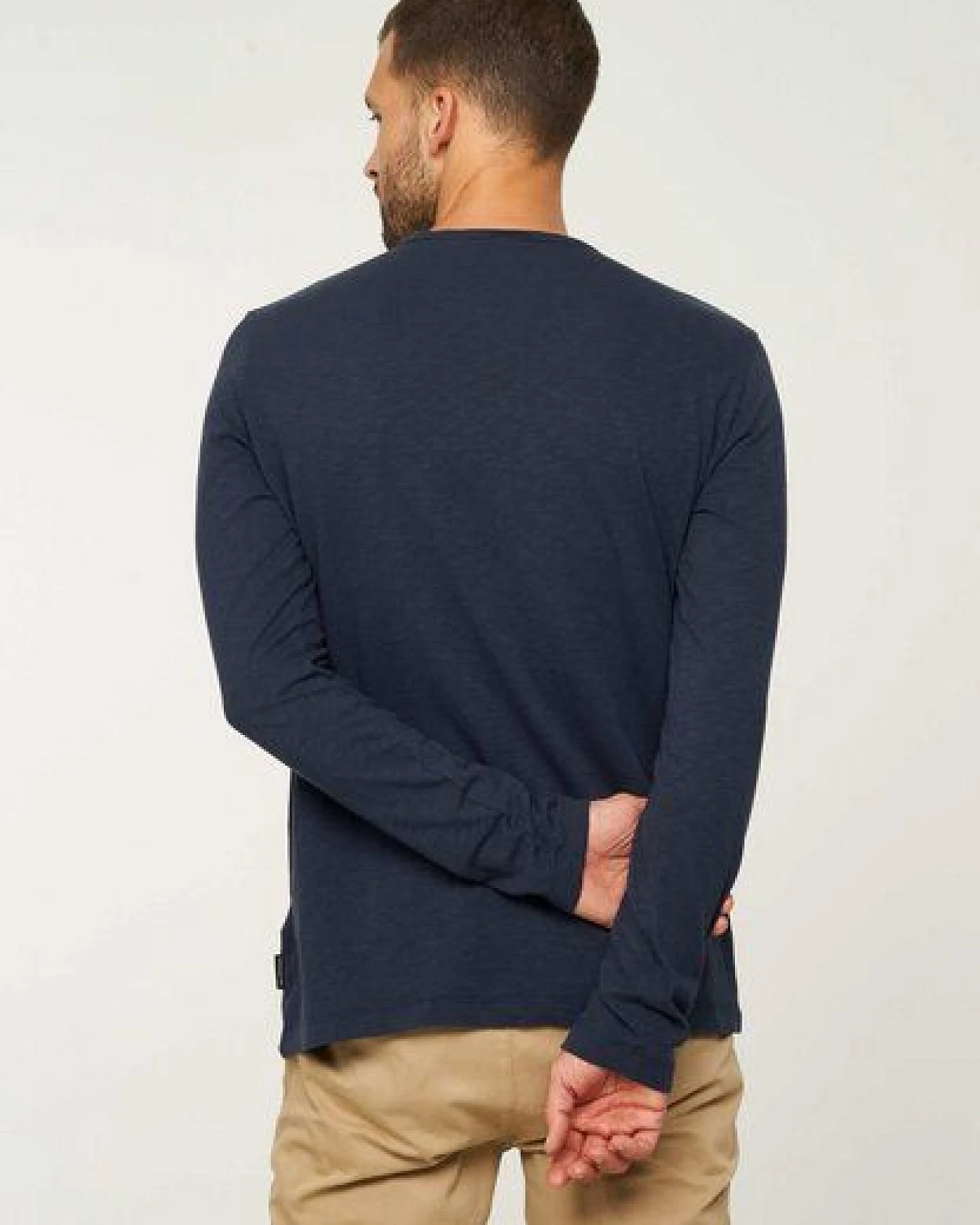 Herren Slub Longsleeve aus Bio-Baumwolle - MACA - recolution – Ansicht 3
