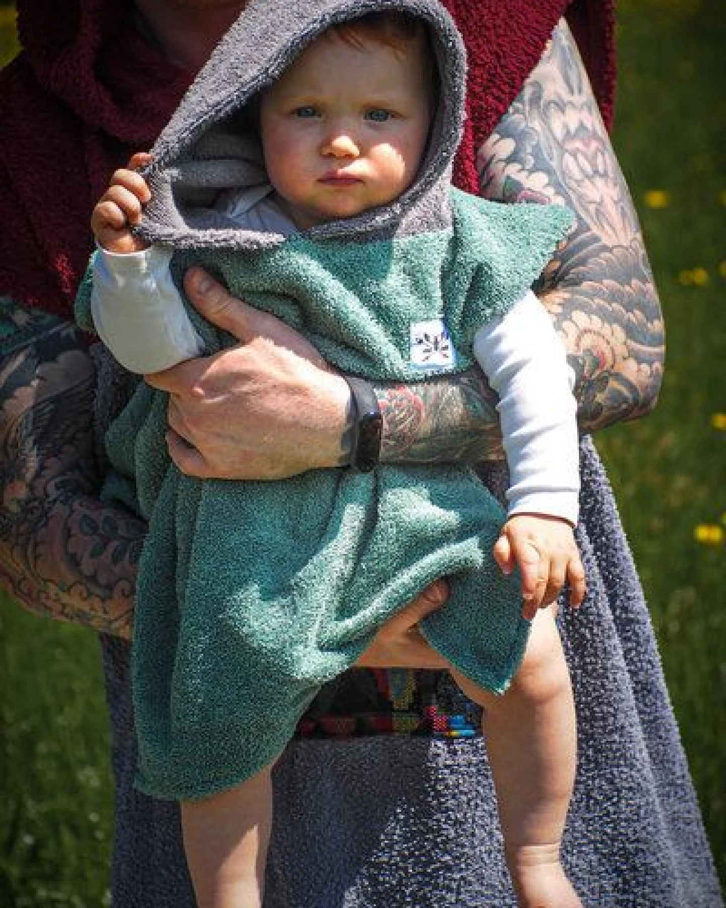 Zeachild Baby Badeponcho aus Bambusfrotte – Ansicht 2