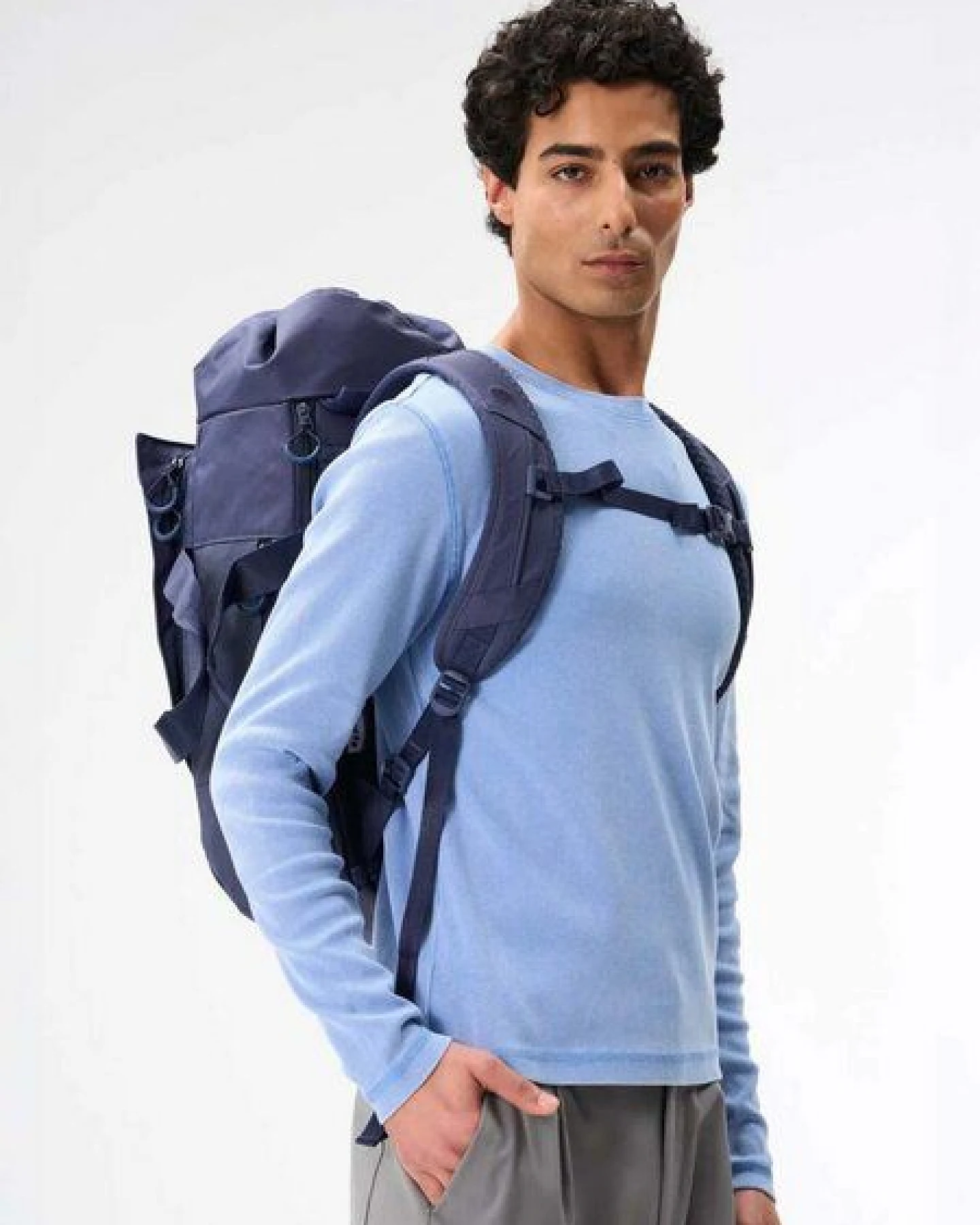pinqponq Rucksack - Blok Medium - aus recyceltem Polyester – Ansicht 3