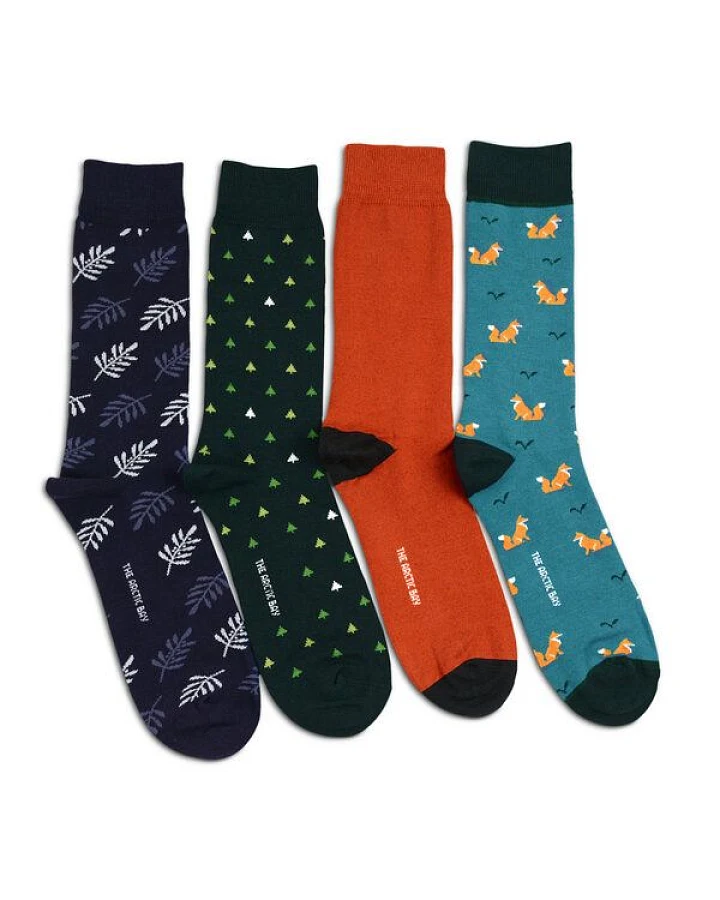 The Arctic Bay Baumwollsocken aus Bio-Baumwolle – Shinrin Edition (4er Set)